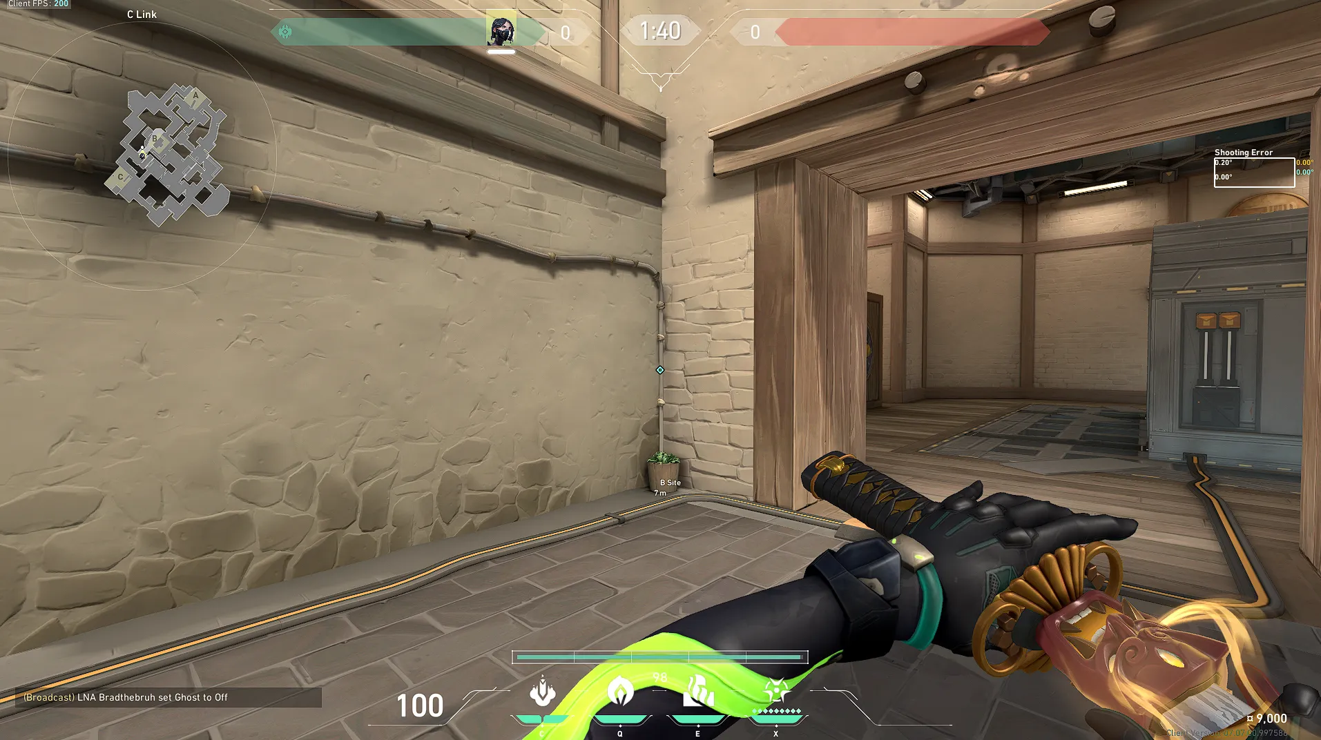Viper Snake Bite on Haven Defense Site C — step 1 of 3: Position — where to stand