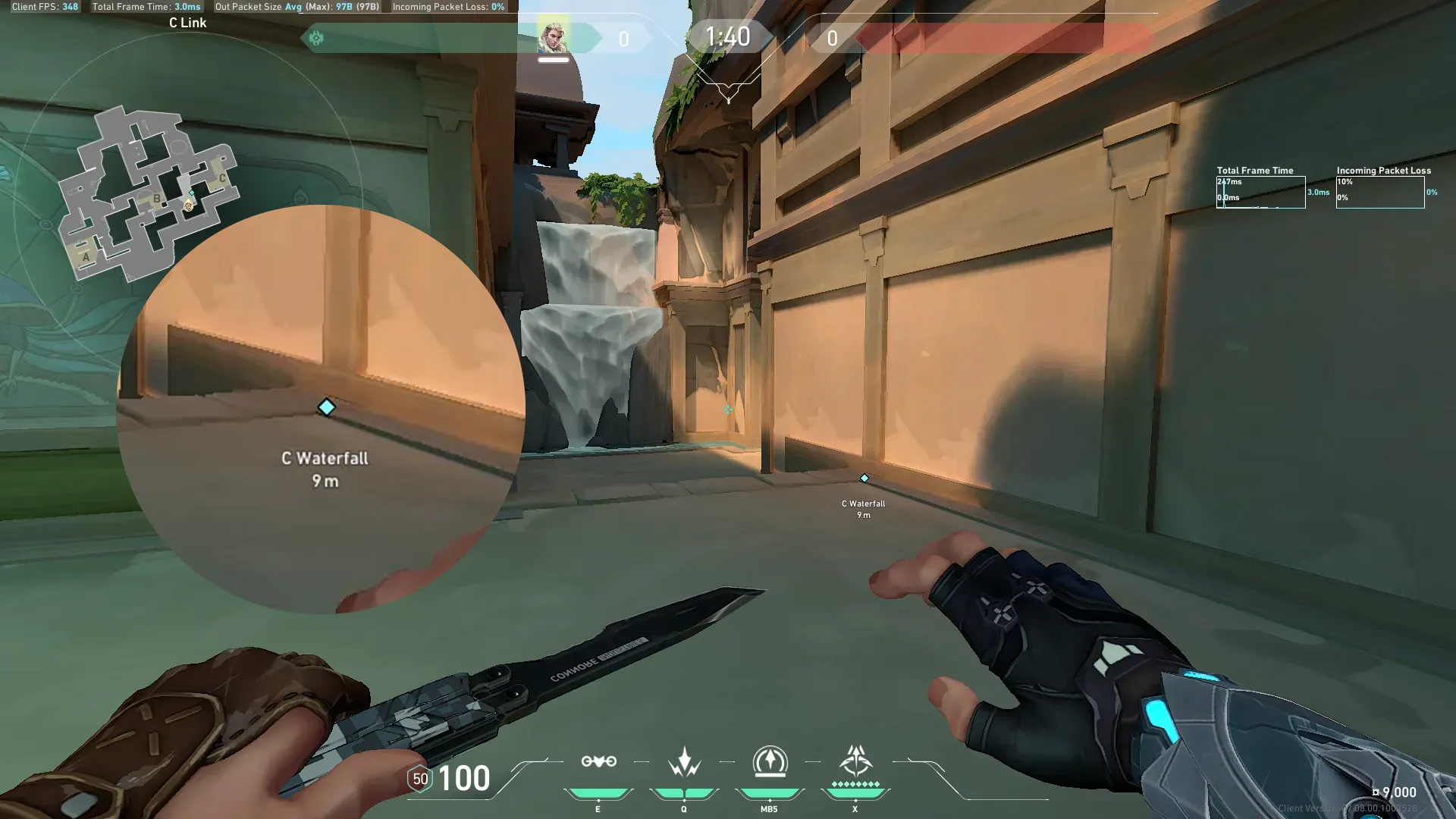 Sova Recon Bolt on Lotus Defense Site A — step 1 of 3: Position — where to stand