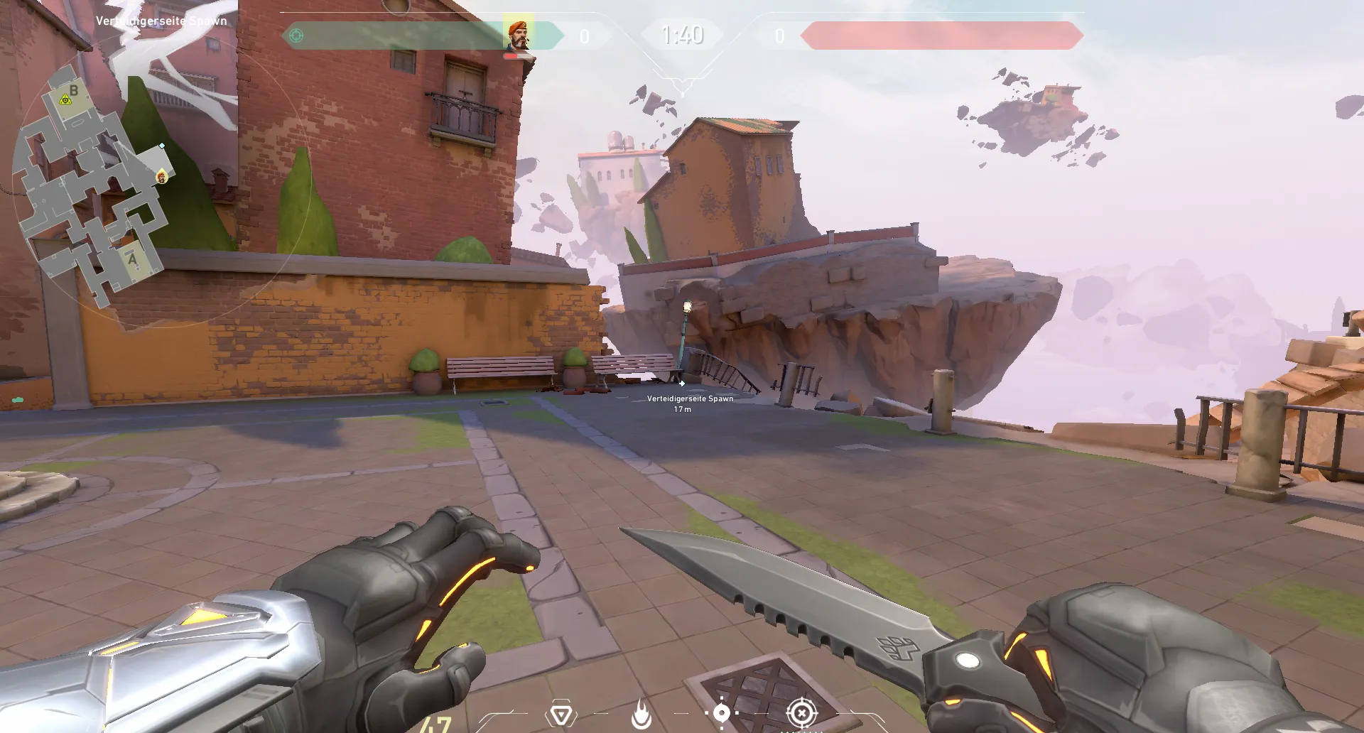 Brimstone Incendiary on Ascent Attack Site B — step 1 of 3: Position — where to stand