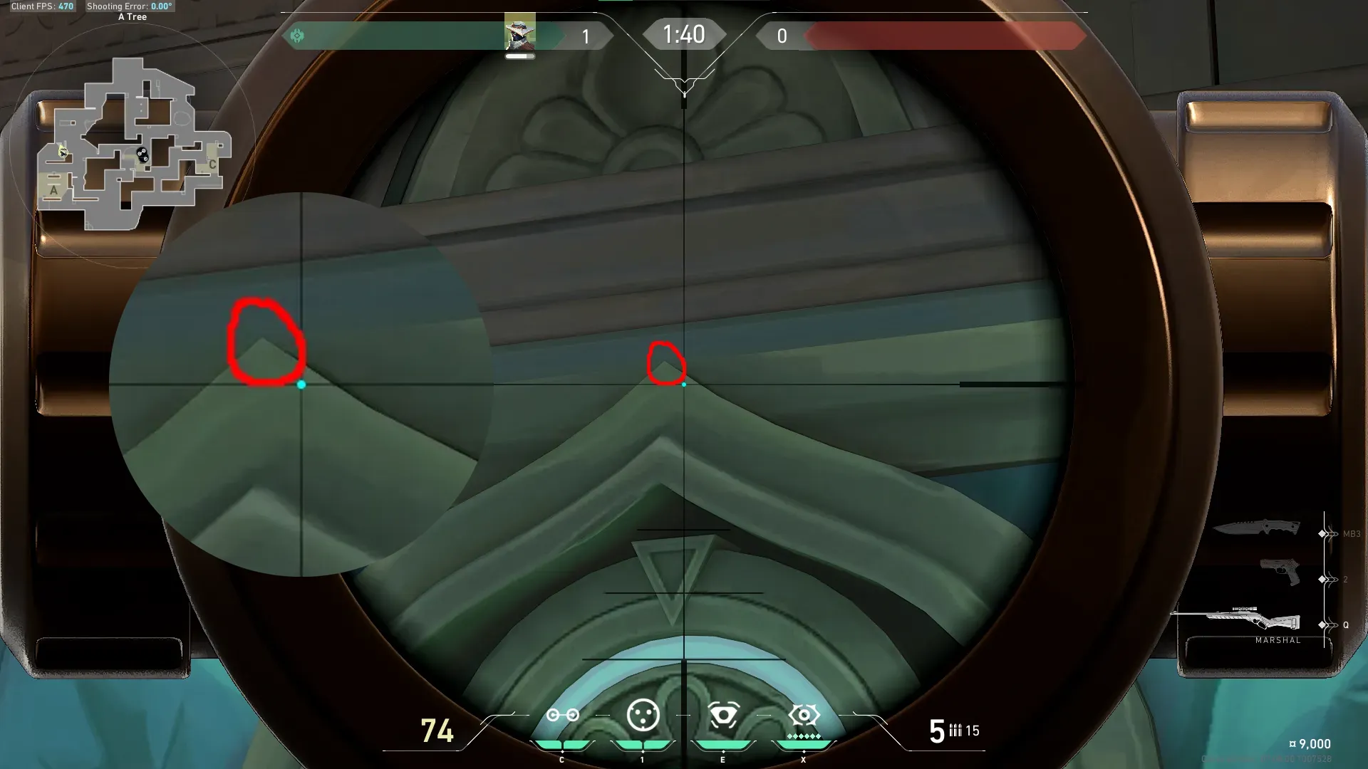 Cypher Cyber Cage on Lotus Attack Site A — step 2 of 4: Aim — line up the shot