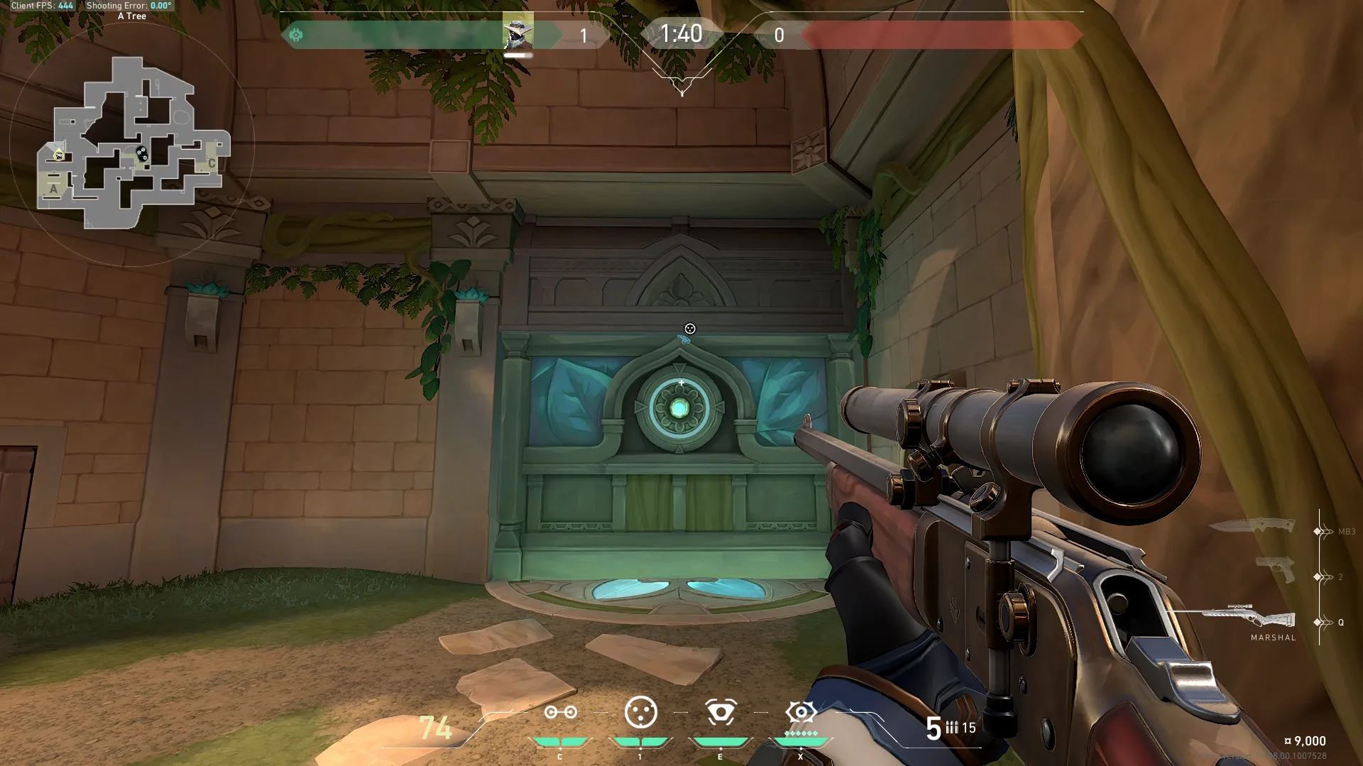 Cypher Cyber Cage on Lotus Attack Site A — step 3 of 4: Aim — line up the shot