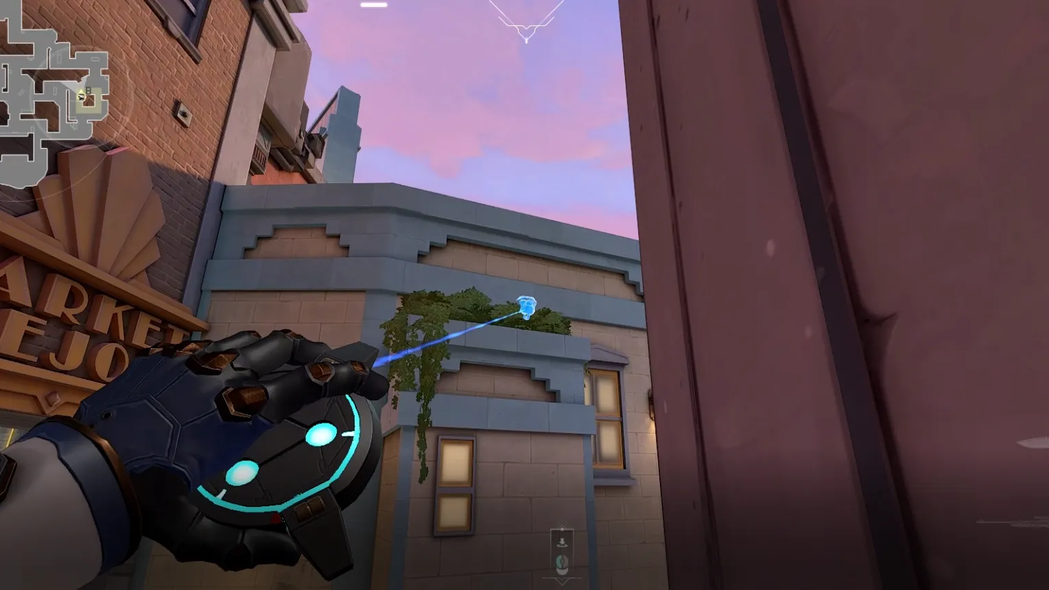 Cypher Spycam on Sunset Defense Site B — step 4 of 5: Aim — line up the shot