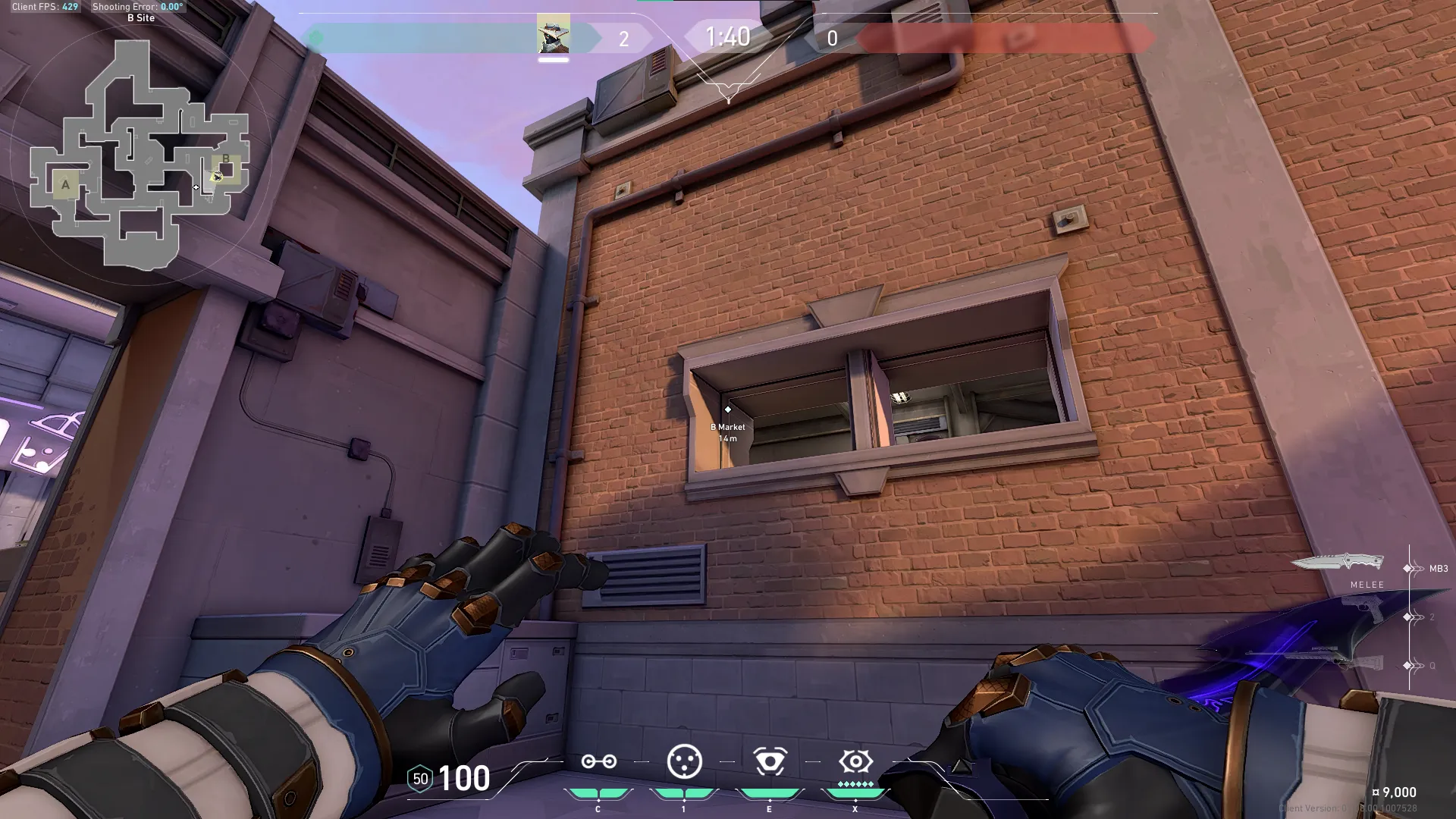Cypher Spycam on Sunset Defense Site B — step 2 of 4: Aim — line up the shot