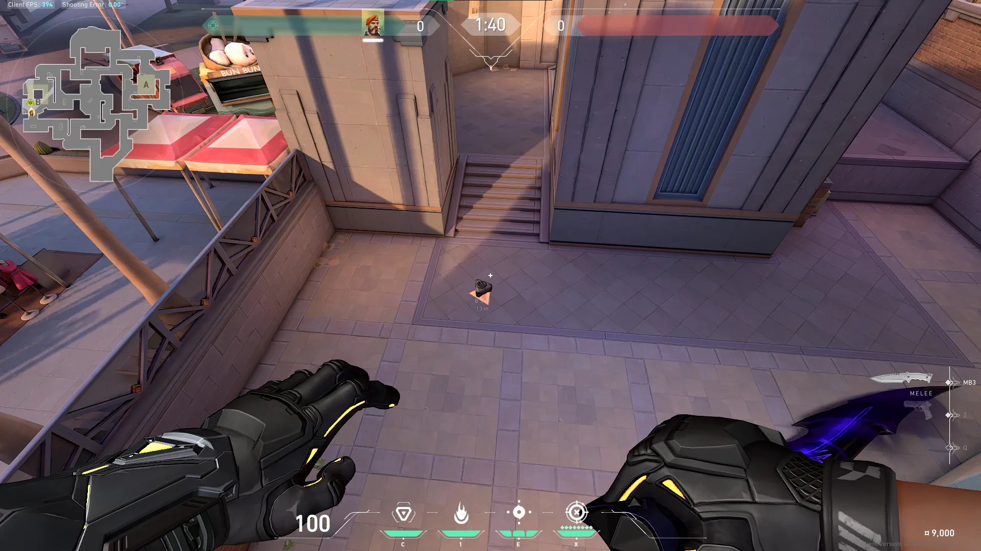 Brimstone Incendiary on Sunset Attack Site B — step 1 of 5: Position — where to stand