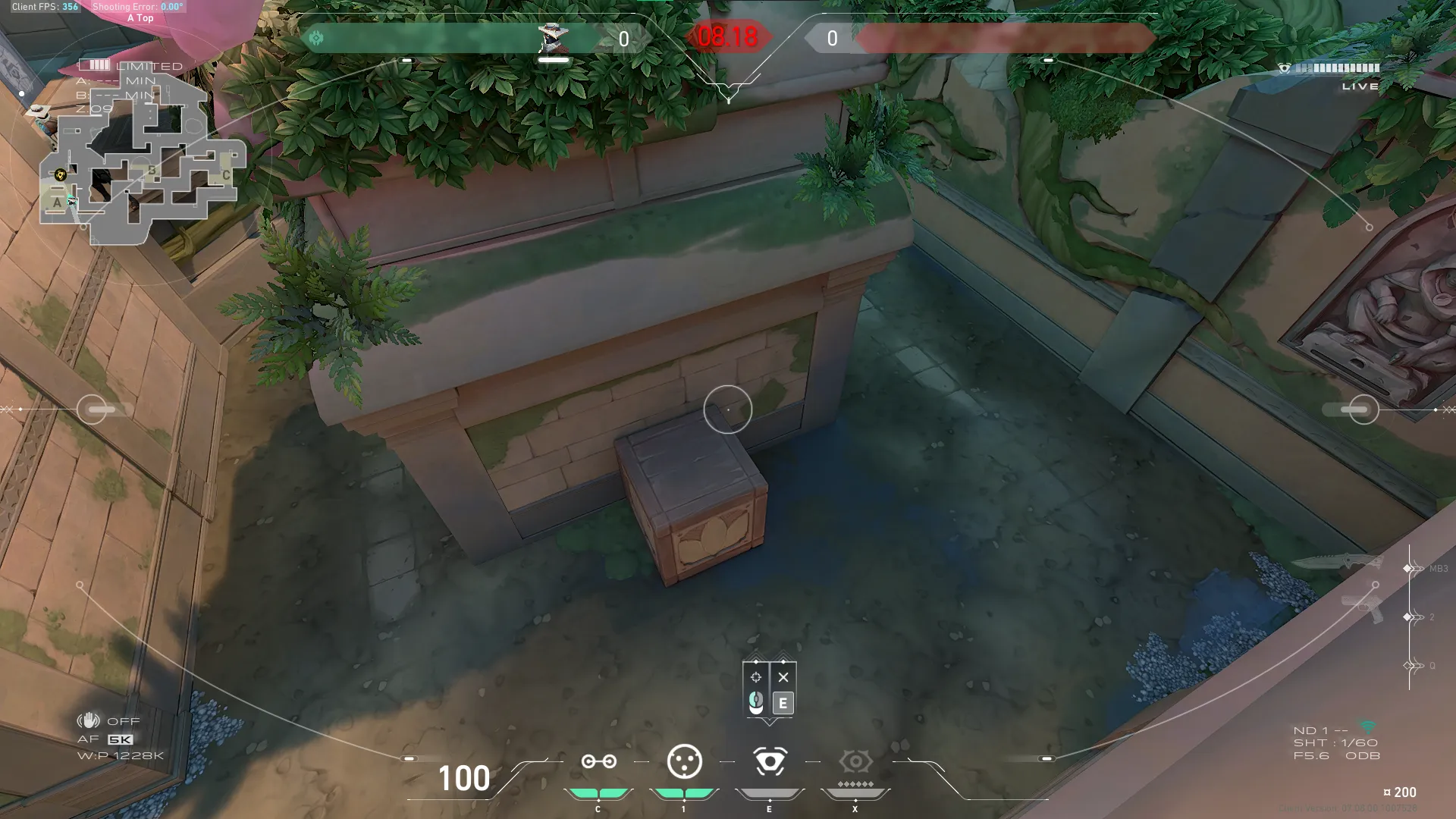 Cypher Spycam on Lotus Defense Site A — step 3 of 4: Aim — line up the shot