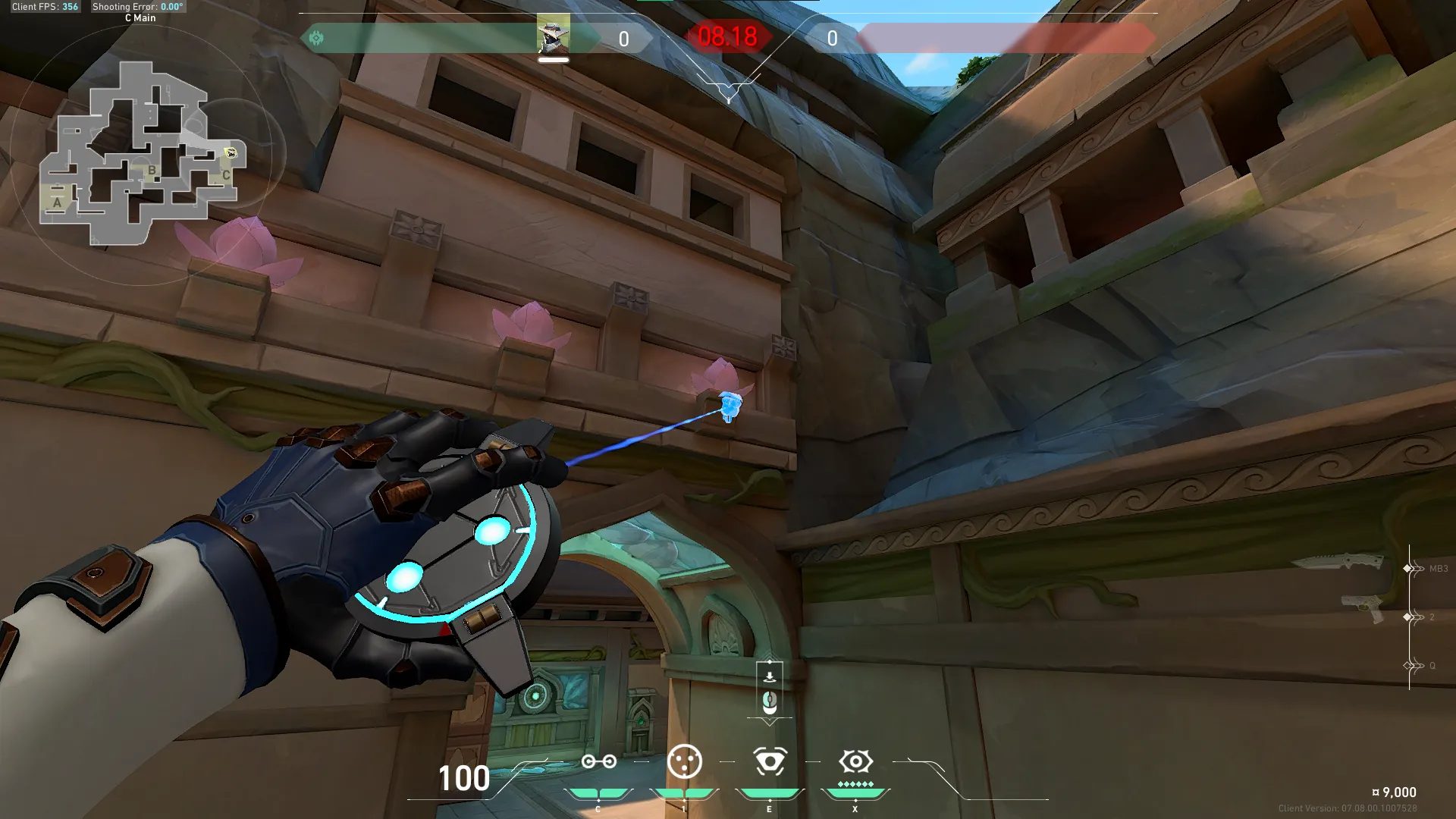 Cypher Spycam on Lotus Defense Site C — step 3 of 4: Aim — line up the shot