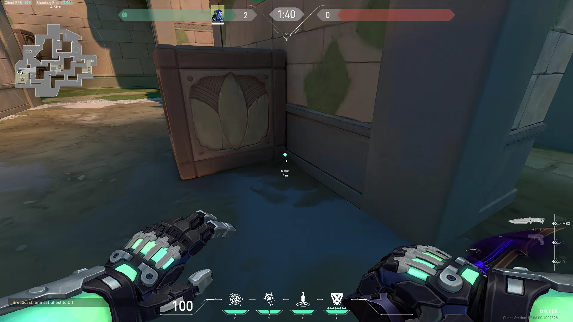 KAY/O Zero_Point on Lotus Defense Site B — step 1 of 3: Position — where to stand