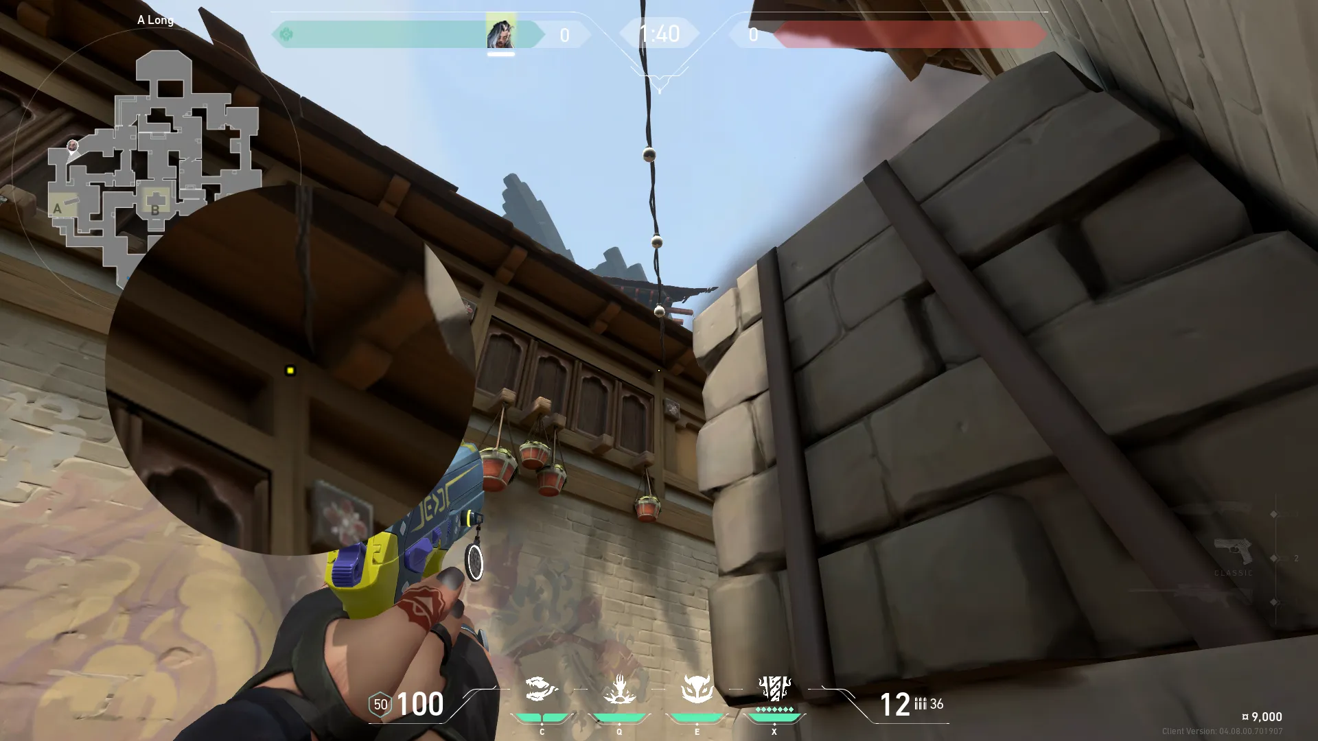 Fade Haunt on Haven Attack Site A — step 2 of 3: Aim — line up the shot