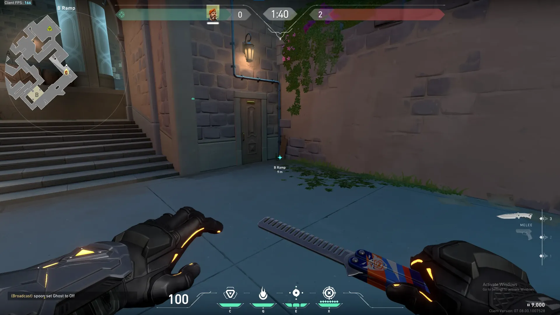 Brimstone Incendiary on Pearl Attack Site B — step 1 of 3: Position — where to stand