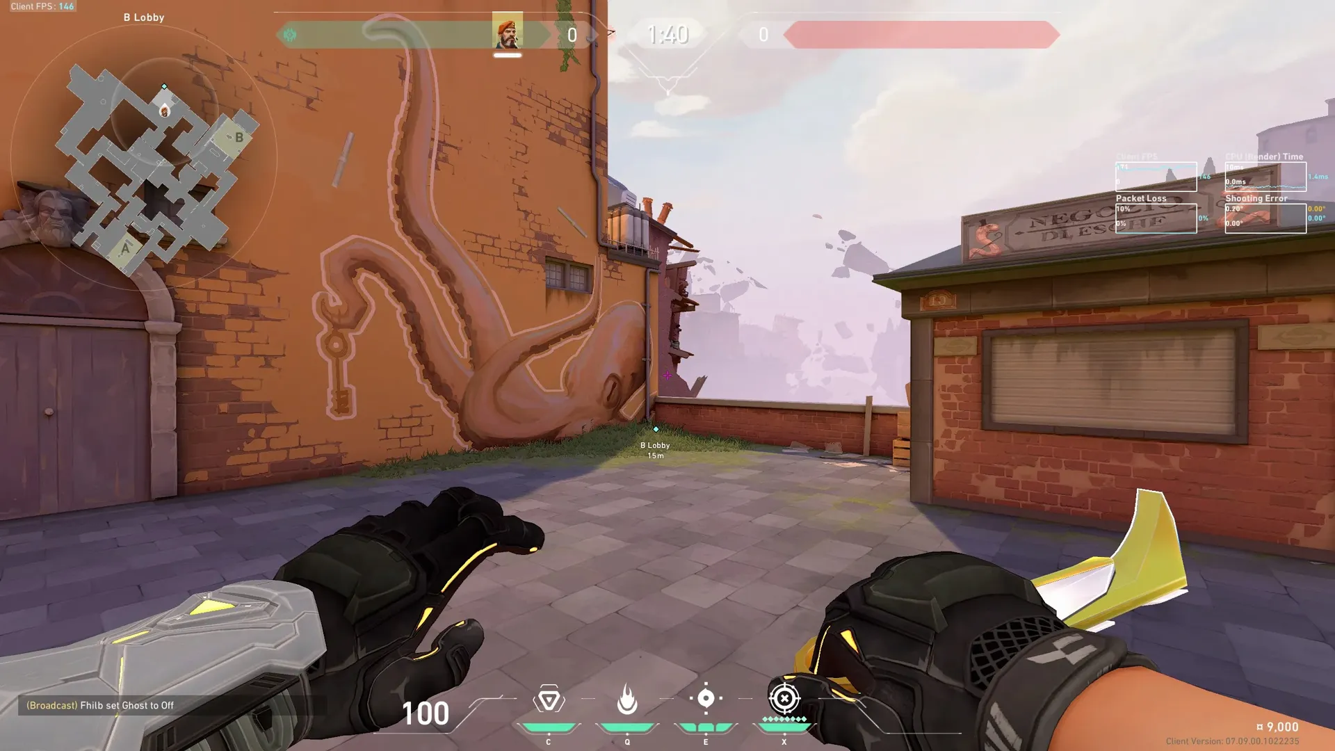 Brimstone Incendiary on Ascent Attack Site B — step 1 of 3: Position — where to stand