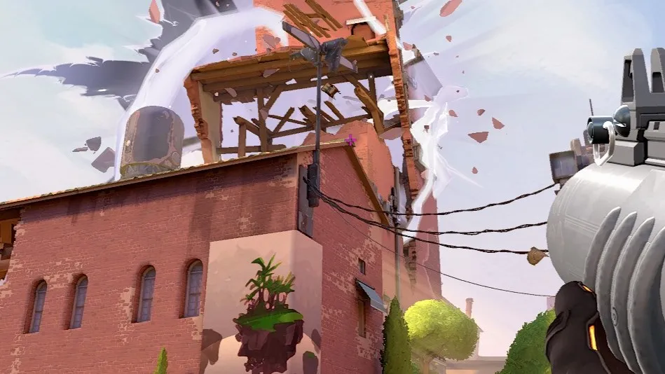Brimstone Incendiary on Ascent Attack Site B — step 2 of 3: Aim — line up the shot