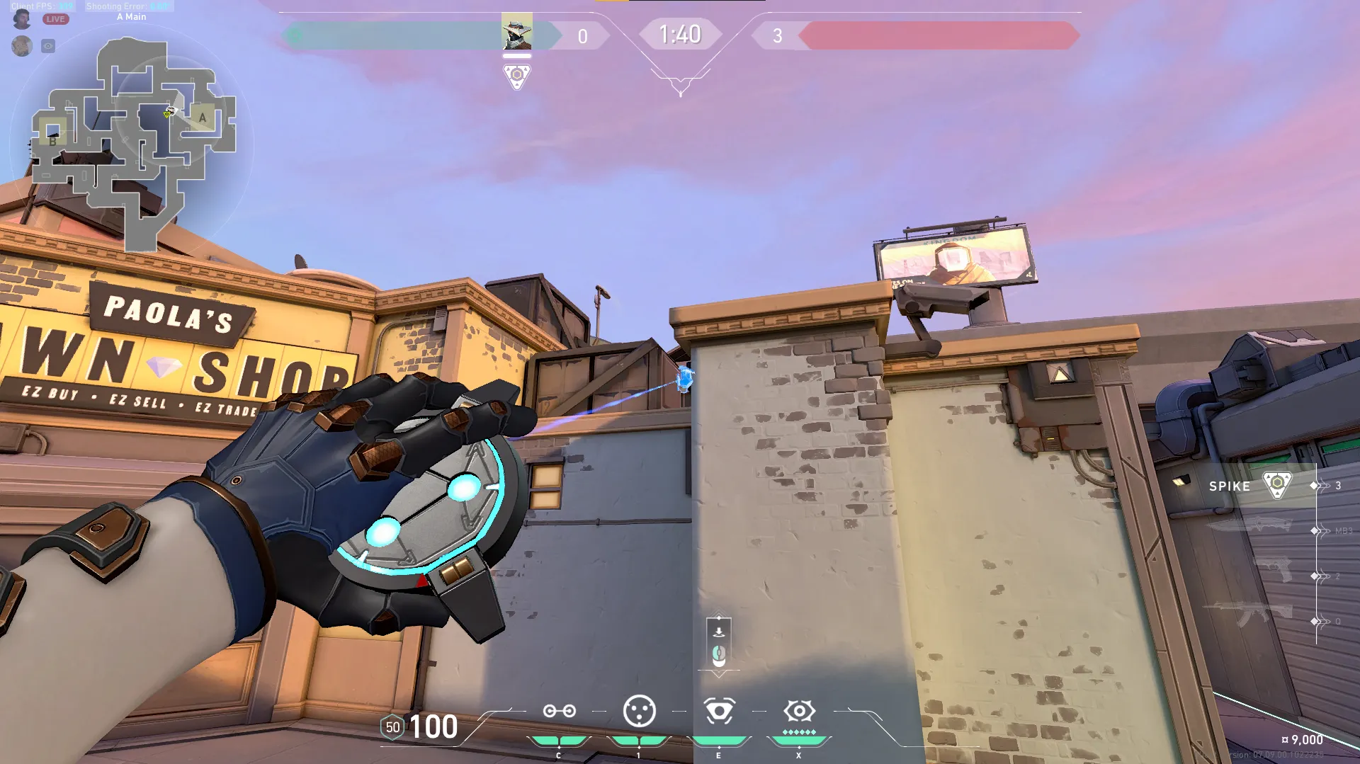 Cypher Spycam on Sunset Attack Site A — step 4 of 6: Aim — line up the shot