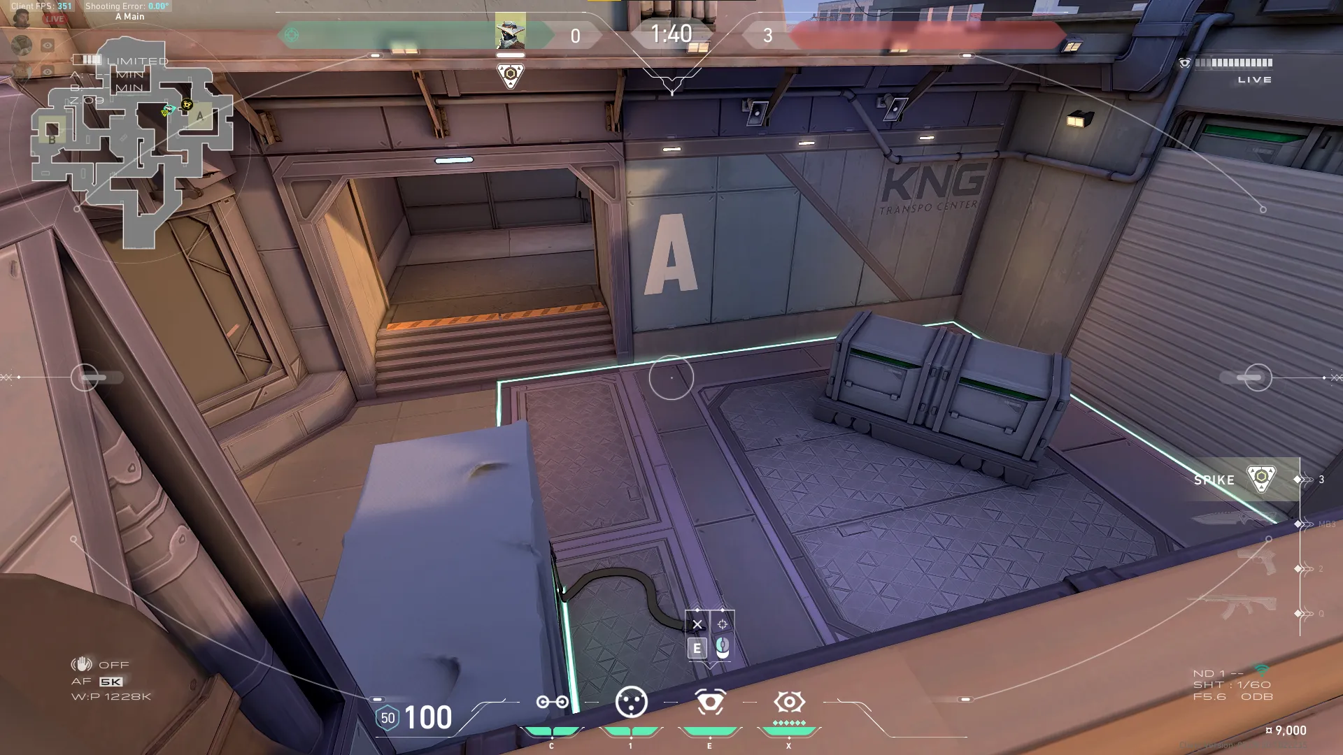 Cypher Spycam on Sunset Attack Site A — step 5 of 6: Aim — line up the shot