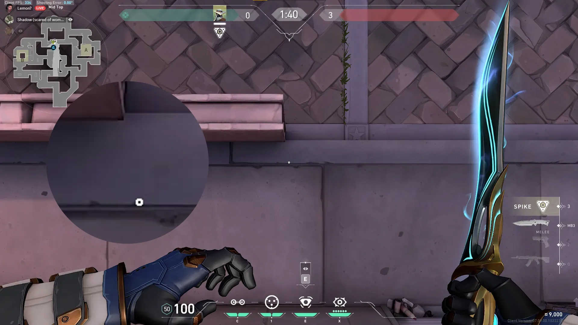 Cypher Spycam on Sunset Defense Mid — step 3 of 7: Aim — line up the shot