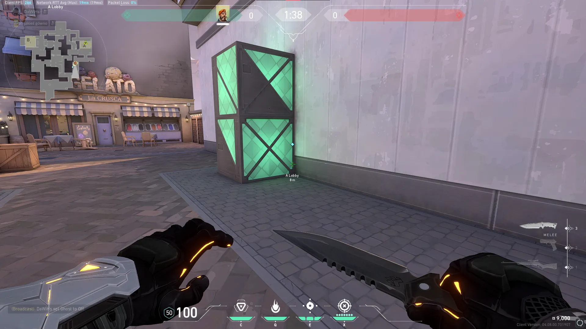 Brimstone Incendiary on Ascent Attack Site A — step 1 of 3: Position — where to stand