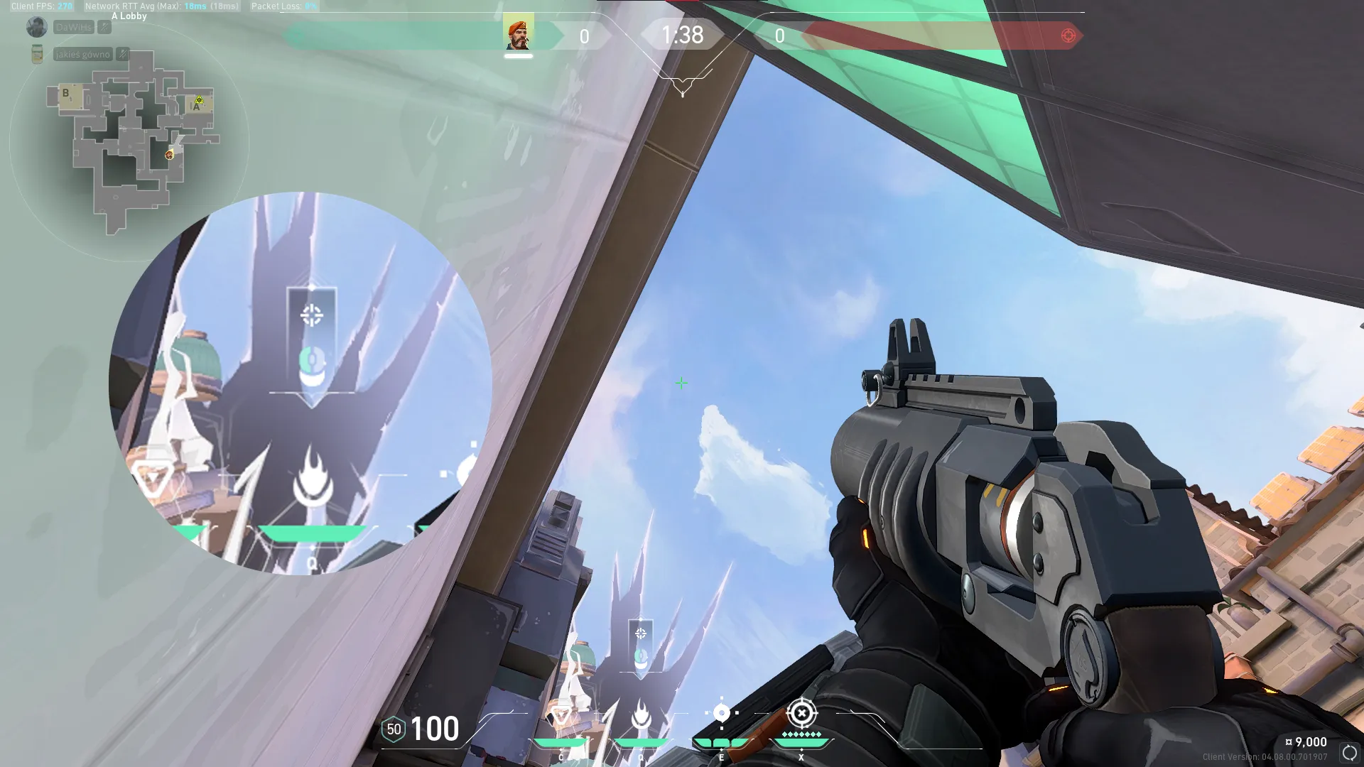 Brimstone Incendiary on Ascent Attack Site A — step 2 of 3: Aim — line up the shot