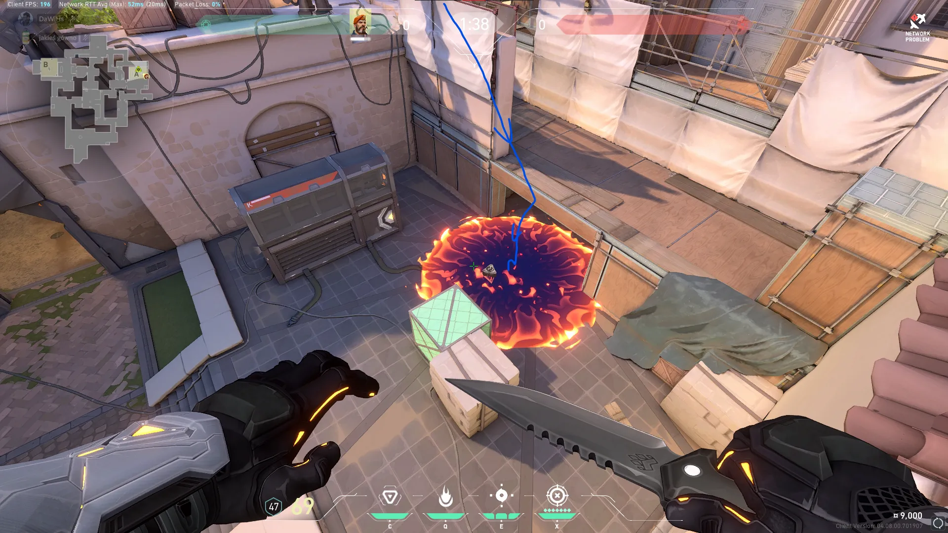 Brimstone Incendiary on Ascent Attack Site A — step 3 of 3: Result