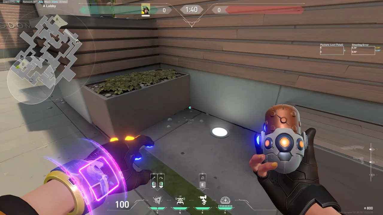 Killjoy Nanoswarm on Split Attack Site A — step 1 of 3: Position — where to stand