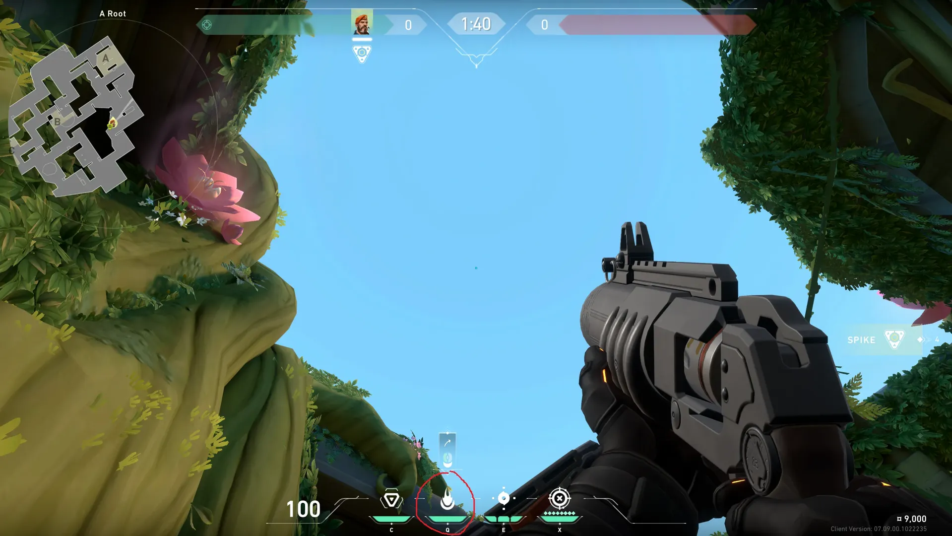Brimstone Incendiary on Lotus Attack Site A — step 2 of 3: Aim — line up the shot