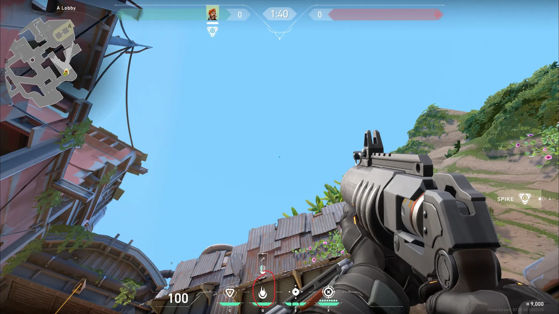Brimstone Incendiary on Breeze Attack Site A — step 2 of 3: Aim — line up the shot
