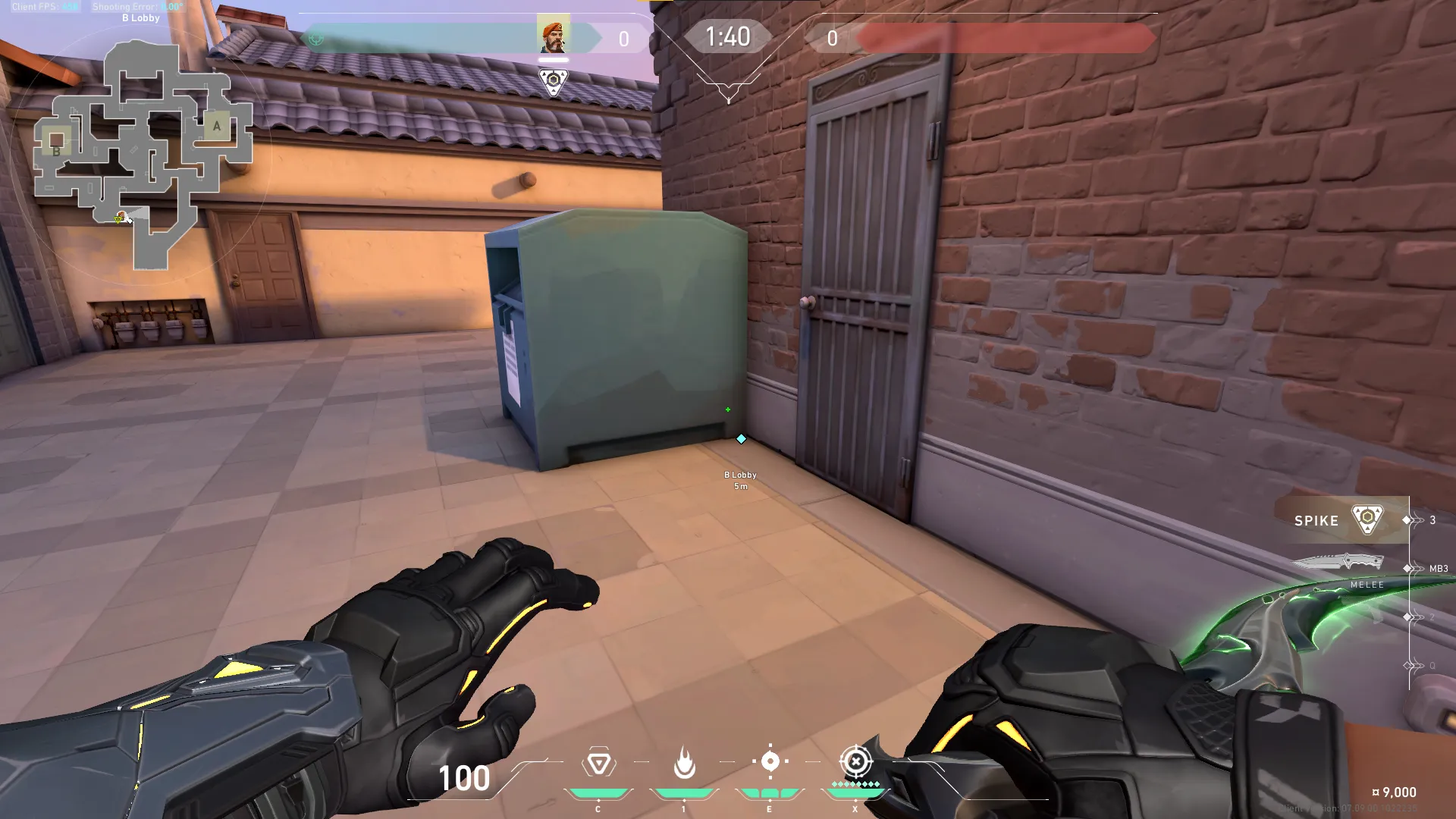 Brimstone Incendiary on Sunset Attack Site B — step 1 of 3: Position — where to stand
