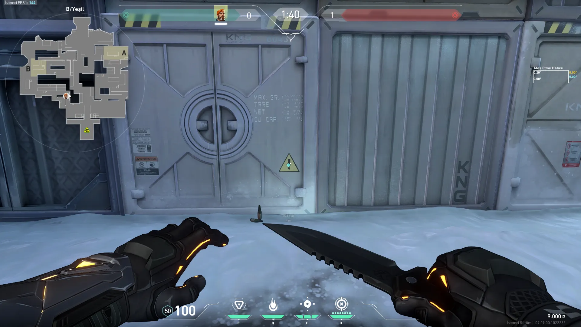 Brimstone Incendiary on Icebox Attack Site B — step 1 of 3: Position — where to stand