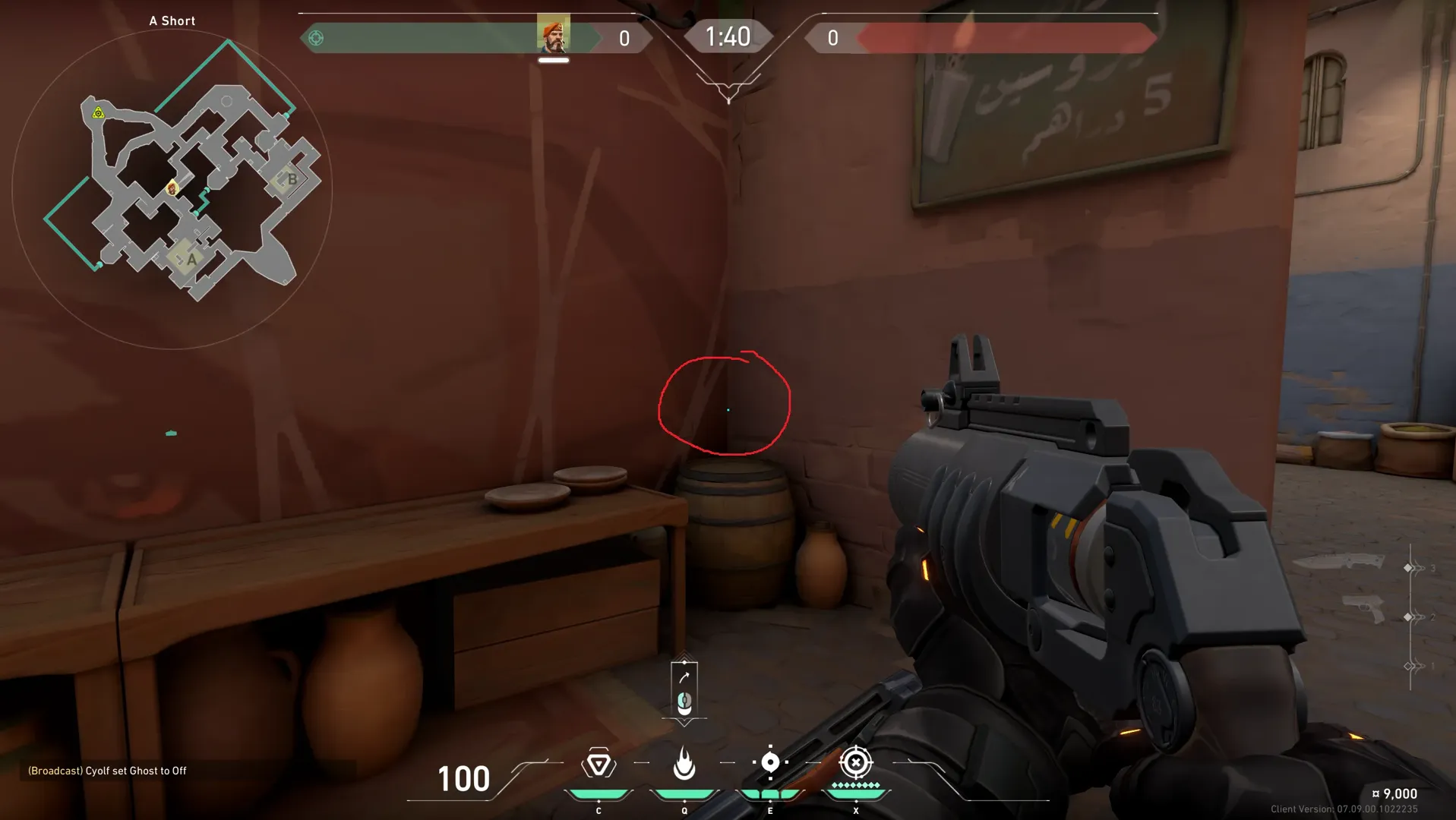 Brimstone Incendiary on Bind Attack Site A — step 1 of 3: Position — where to stand