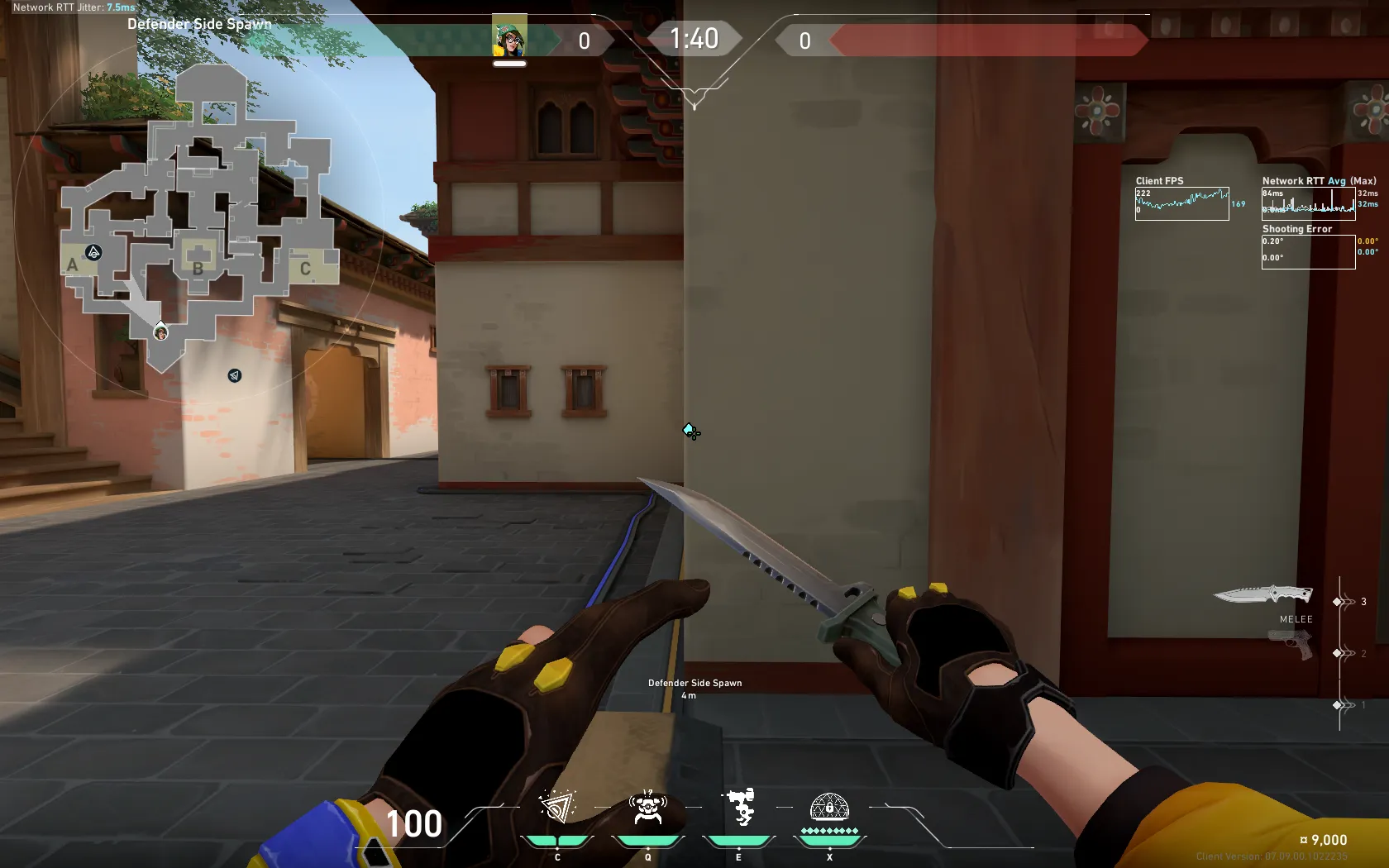 Killjoy Nanoswarm on Haven Defense Site A — step 1 of 3: Position — where to stand