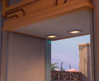 Brimstone Incendiary on Sunset Attack Site B — step 2 of 3: Aim — line up the shot