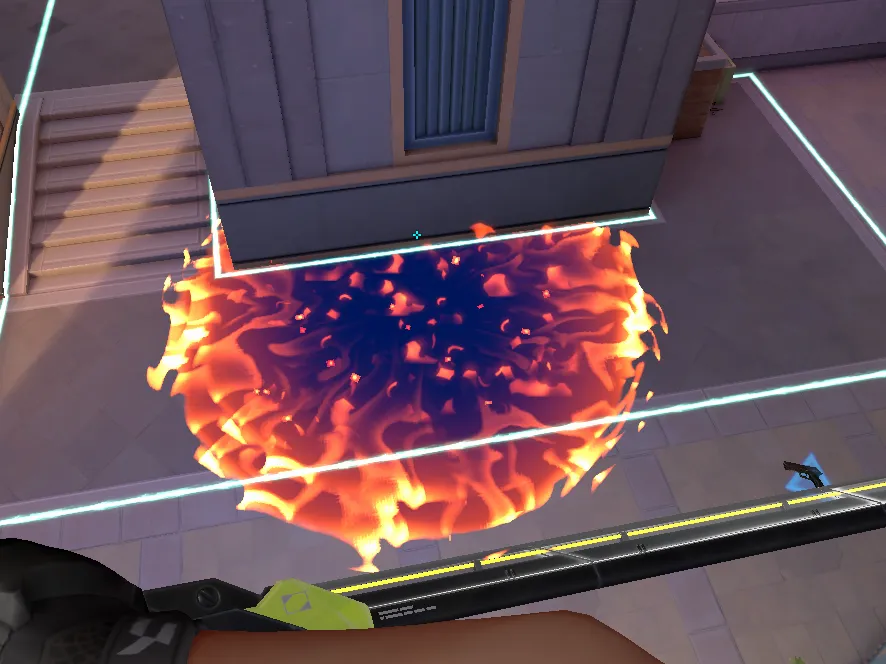 Brimstone Incendiary on Sunset Attack Site B — step 3 of 3: Result