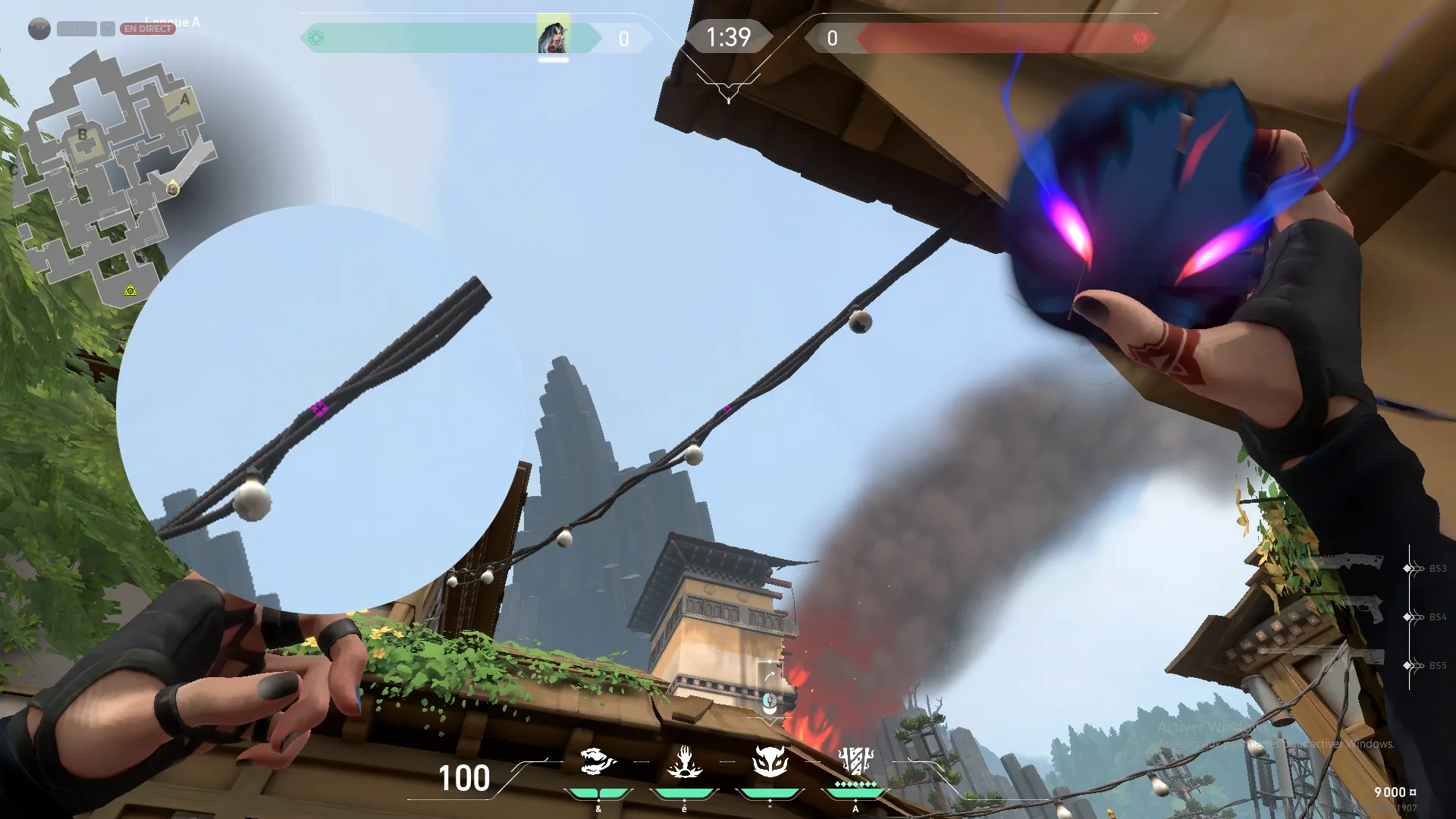 Fade Haunt on Haven Attack Site A — step 2 of 4: Aim — line up the shot