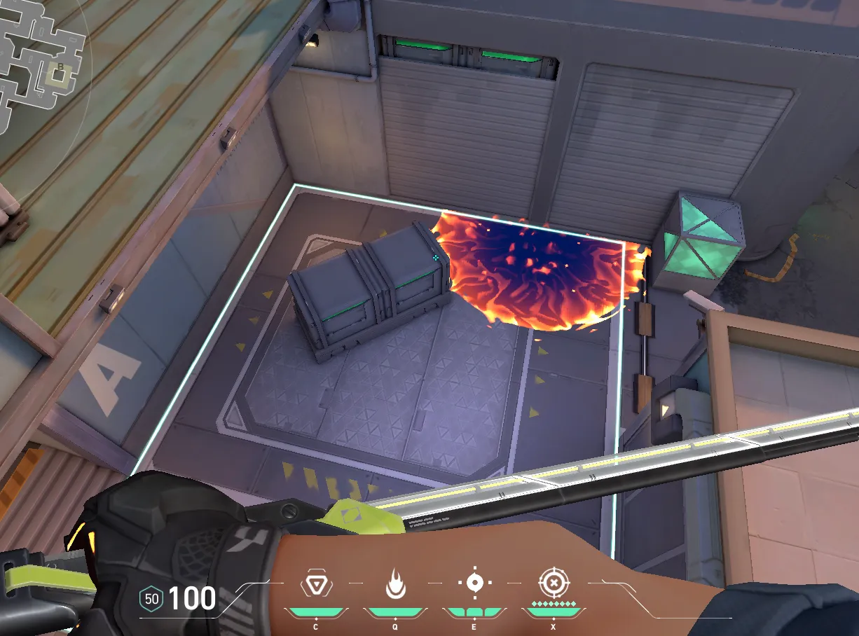 Brimstone Incendiary on Sunset Defense Site A — step 3 of 3: Result