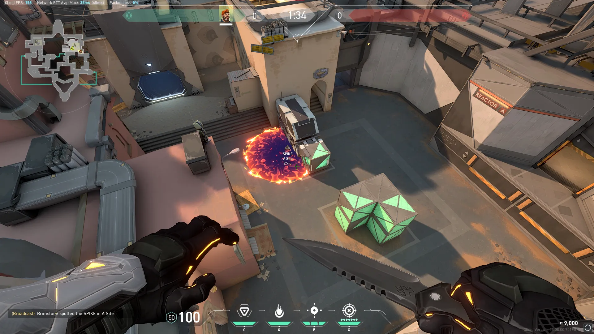 Brimstone Incendiary on Bind Attack Site A — step 3 of 3: Result