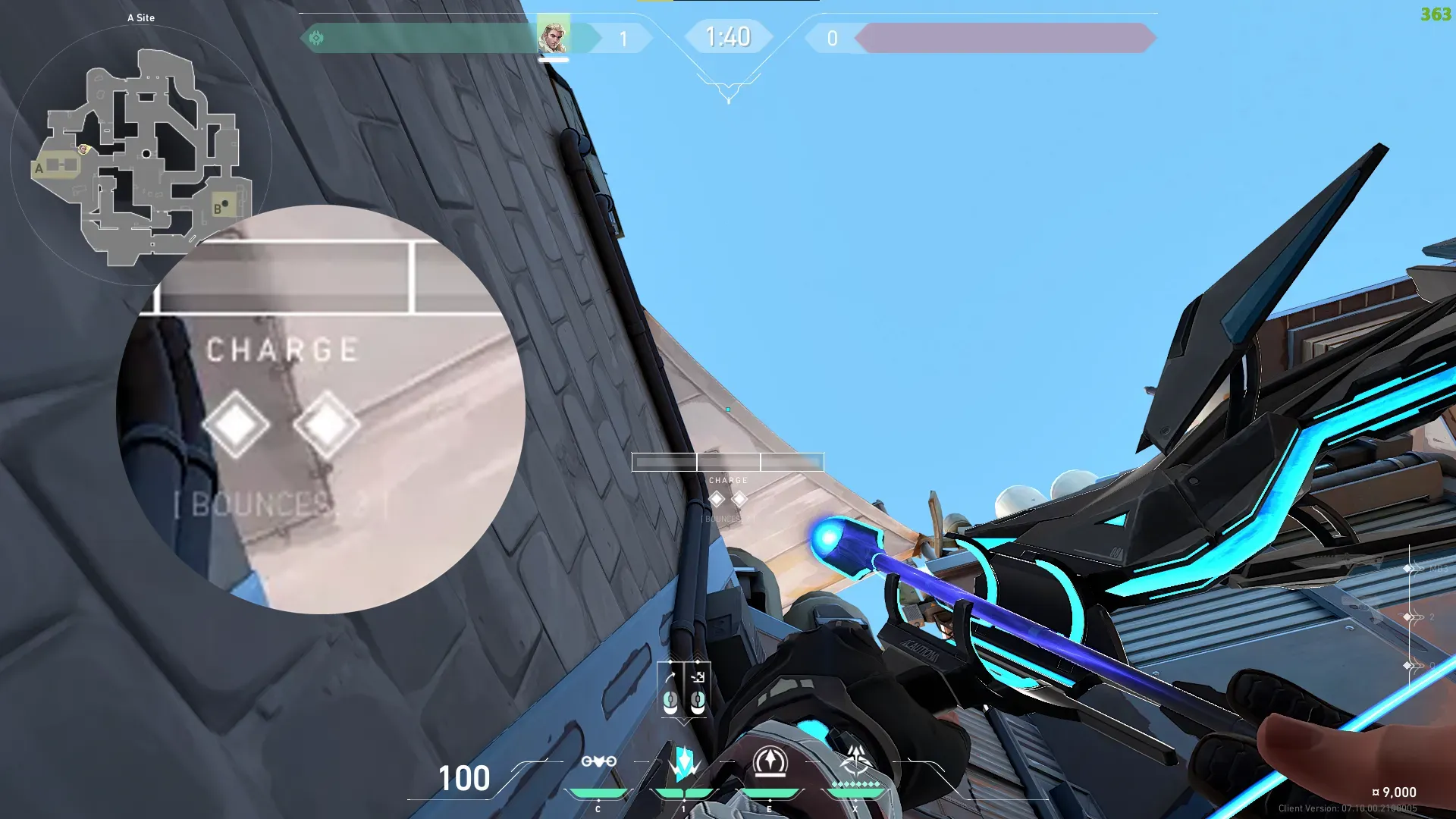 Omen Shrouded Step on Breeze Defense Mid — step 2 of 4: Aim — line up the shot