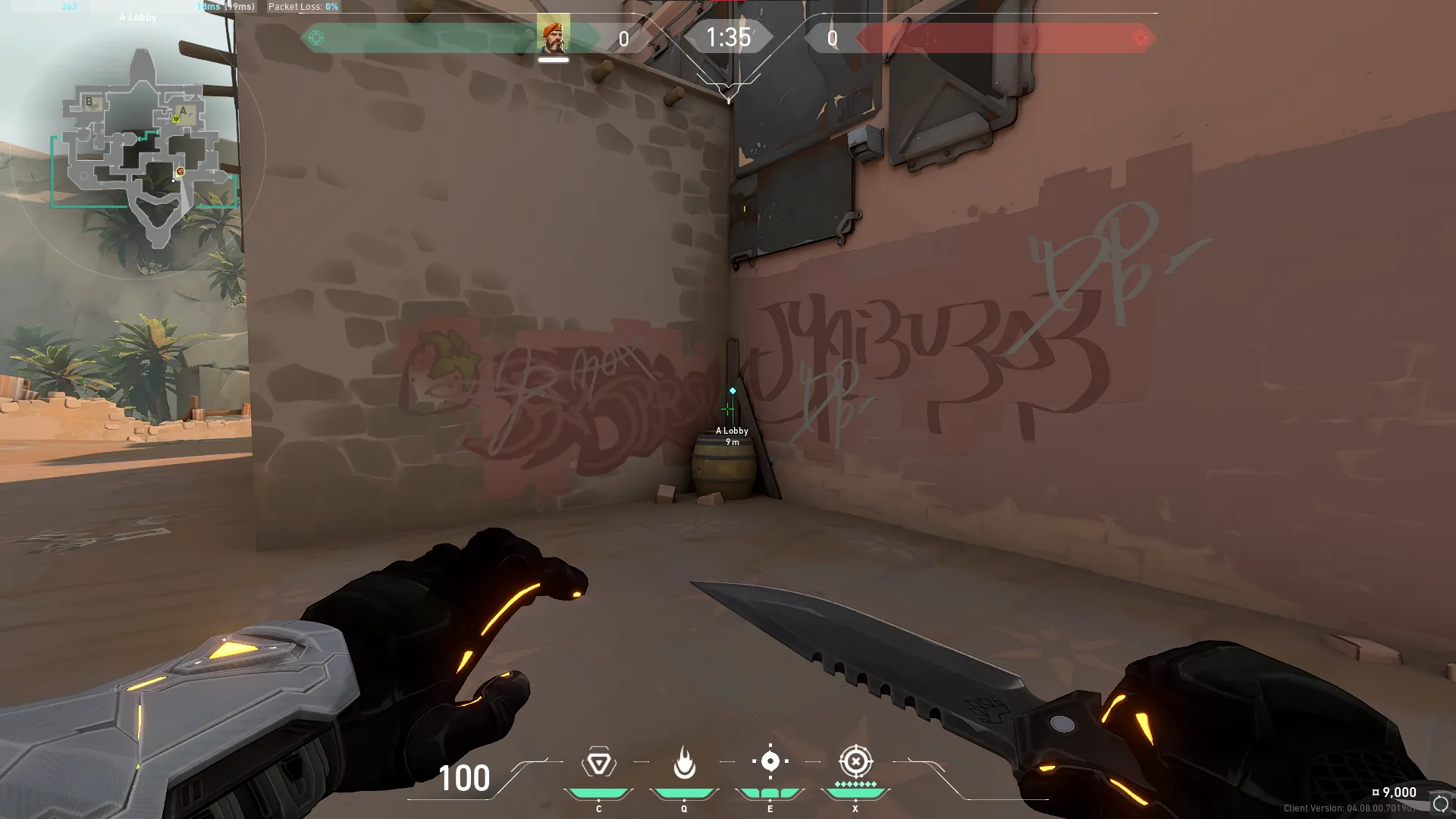 Brimstone Incendiary on Bind Attack Site A — step 1 of 3: Position — where to stand