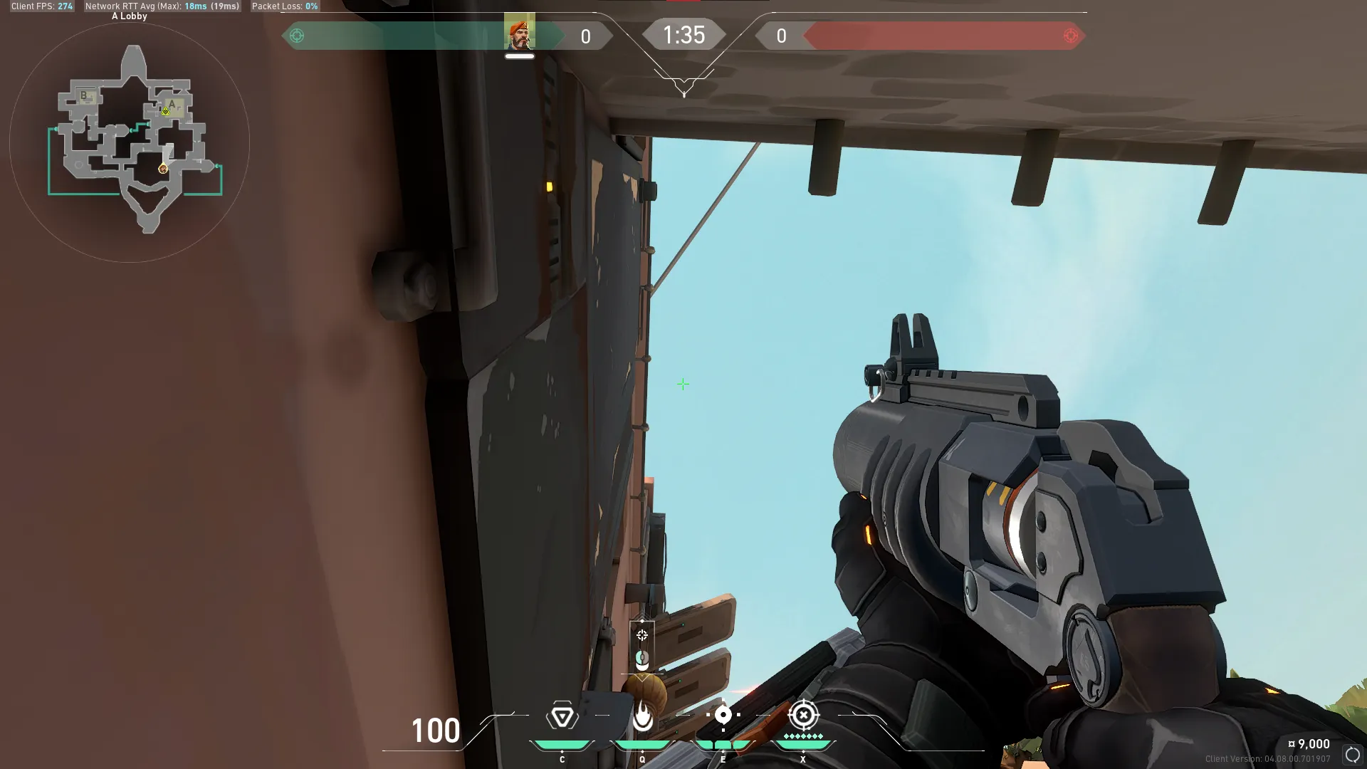 Brimstone Incendiary on Bind Attack Site A — step 2 of 3: Aim — line up the shot