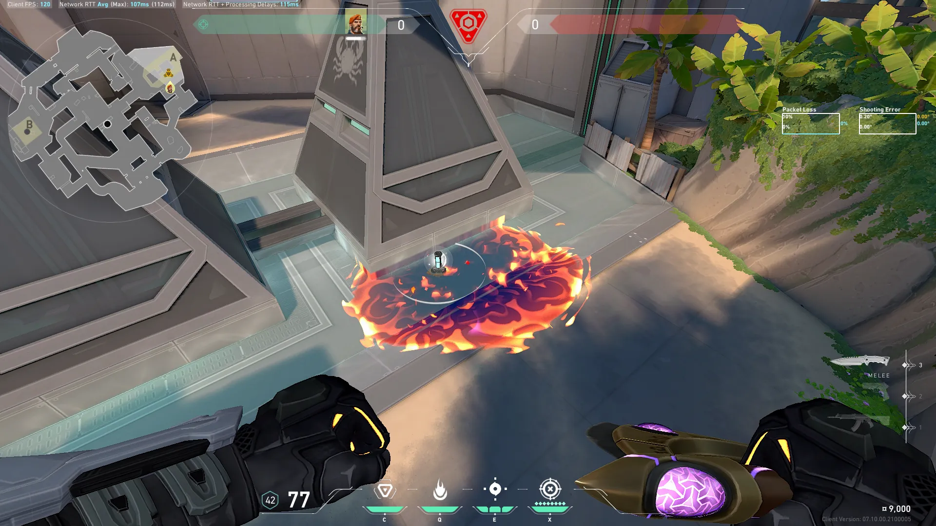 Brimstone Incendiary on Breeze Attack Site A — step 3 of 3: Result