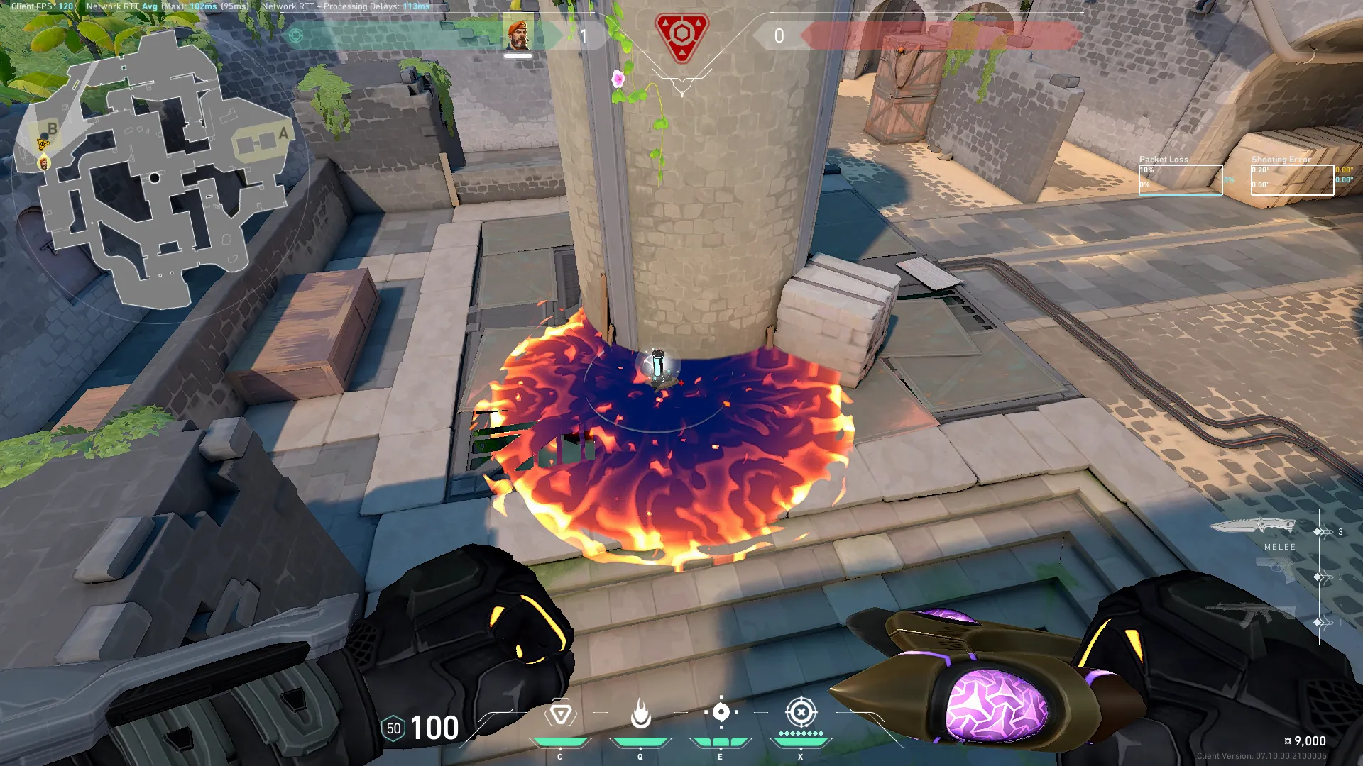 Brimstone Incendiary on Breeze Attack Site B — step 3 of 3: Result