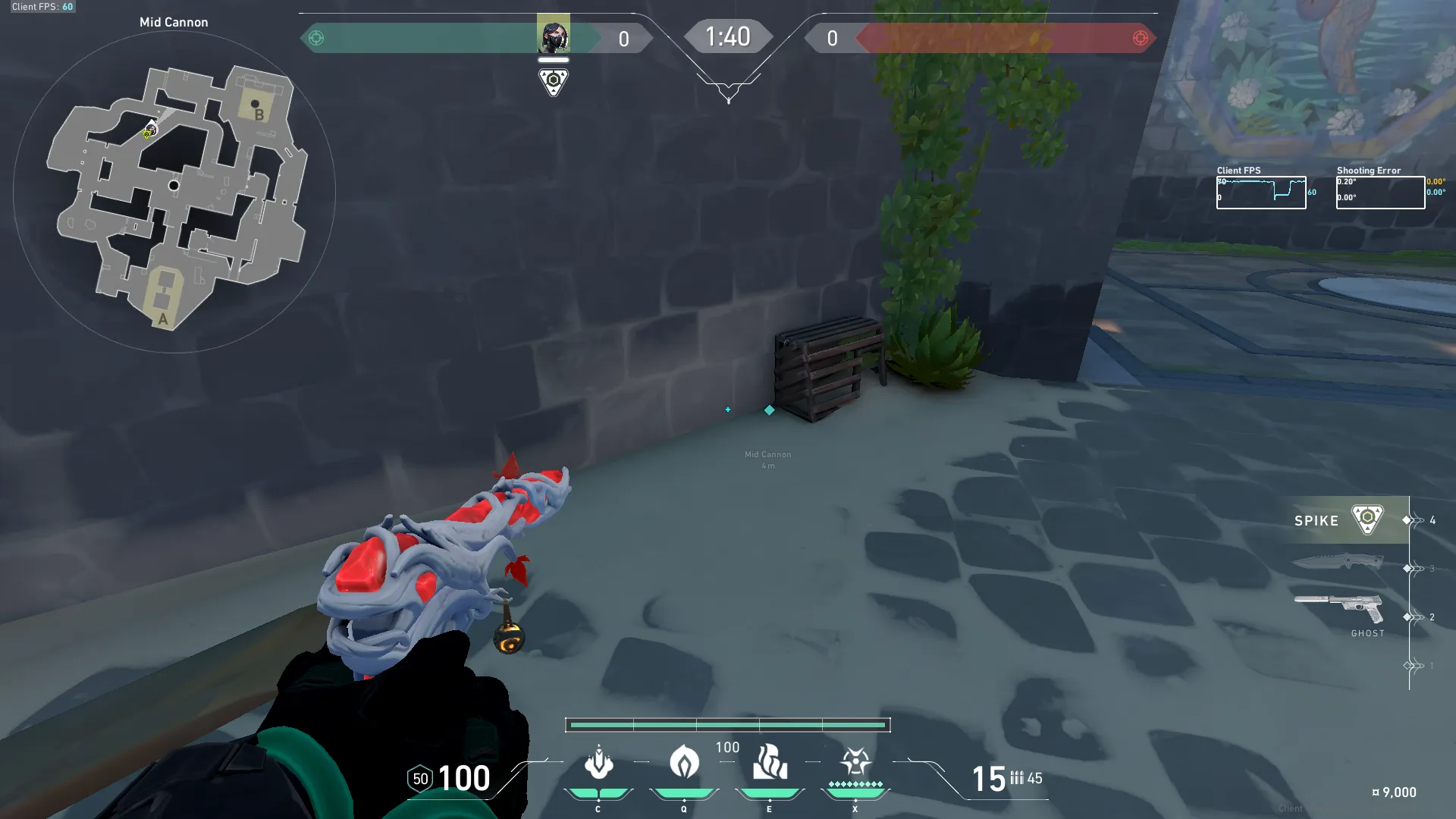 Viper Snake Bite on Breeze Attack Site B — step 1 of 3: Position — where to stand