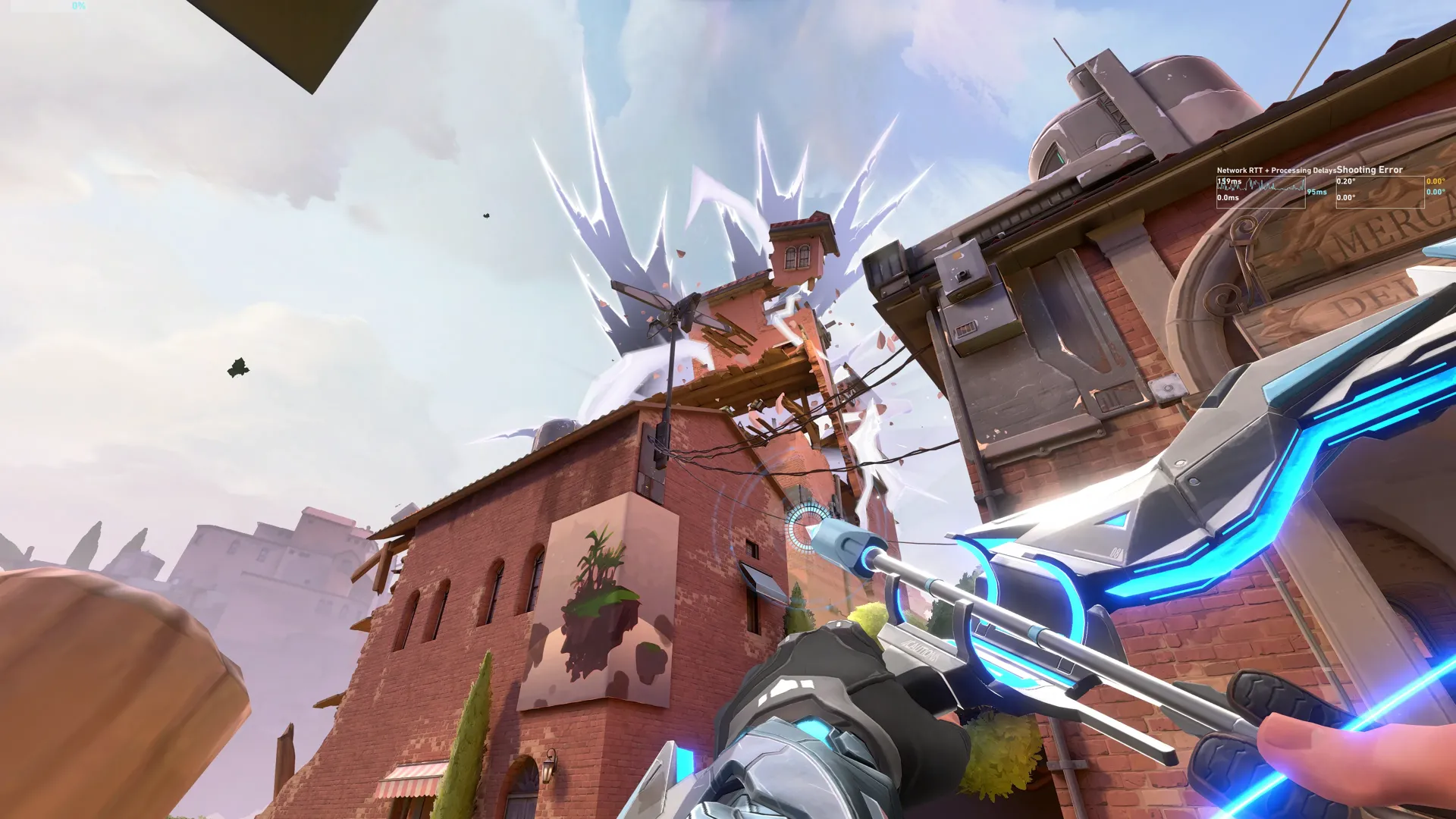 Sova Recon Bolt on Ascent Attack Site B — step 2 of 3: Aim — line up the shot