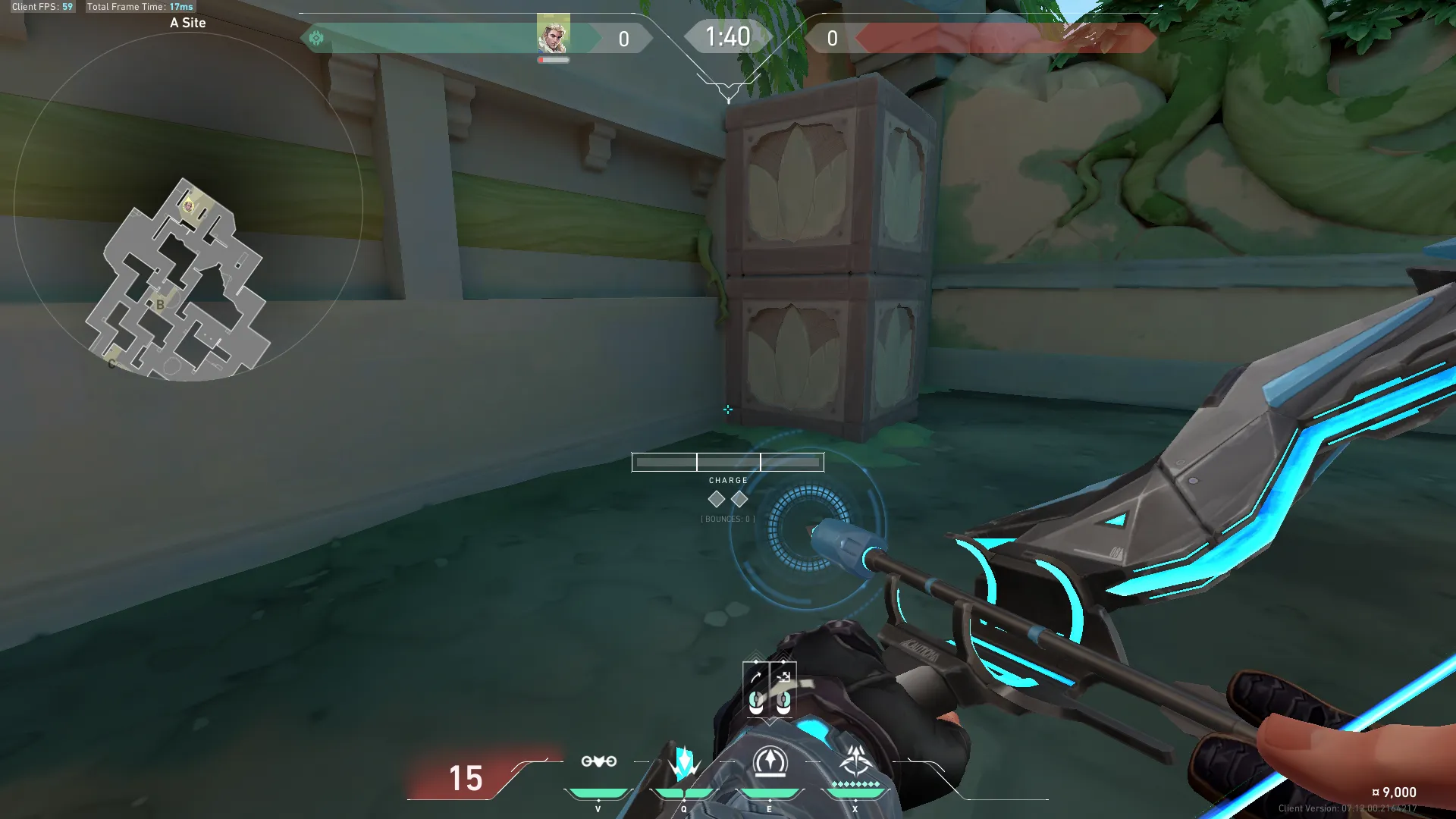 Sova Recon Bolt on Lotus Defense Site B — step 1 of 3: Position — where to stand