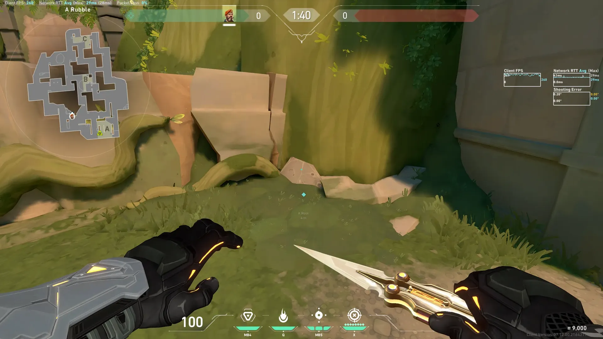 Brimstone Incendiary on Lotus Attack Site A — step 1 of 3: Position — where to stand