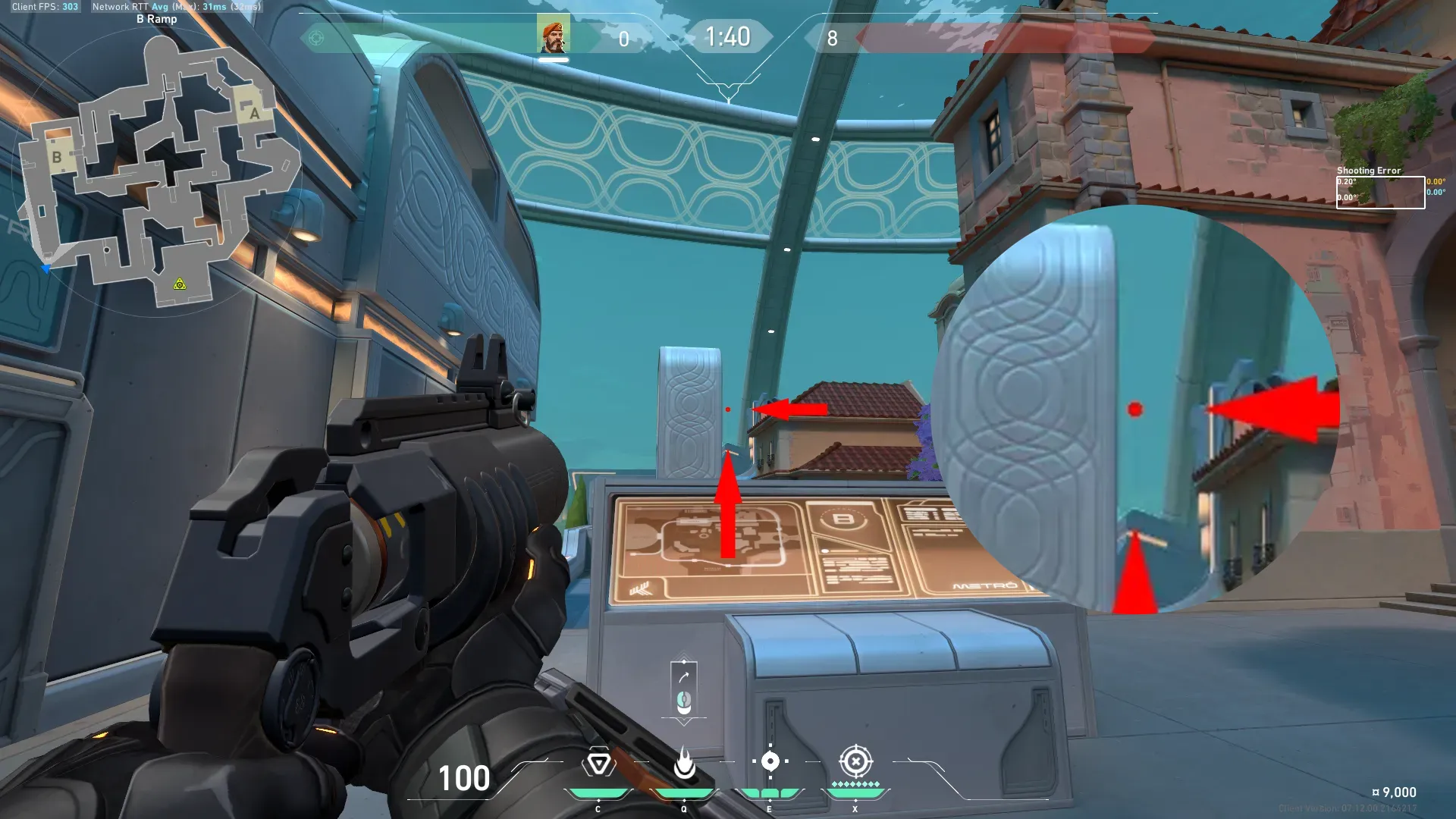 Brimstone Incendiary on Pearl Attack Site B — step 2 of 11: Aim — line up the shot