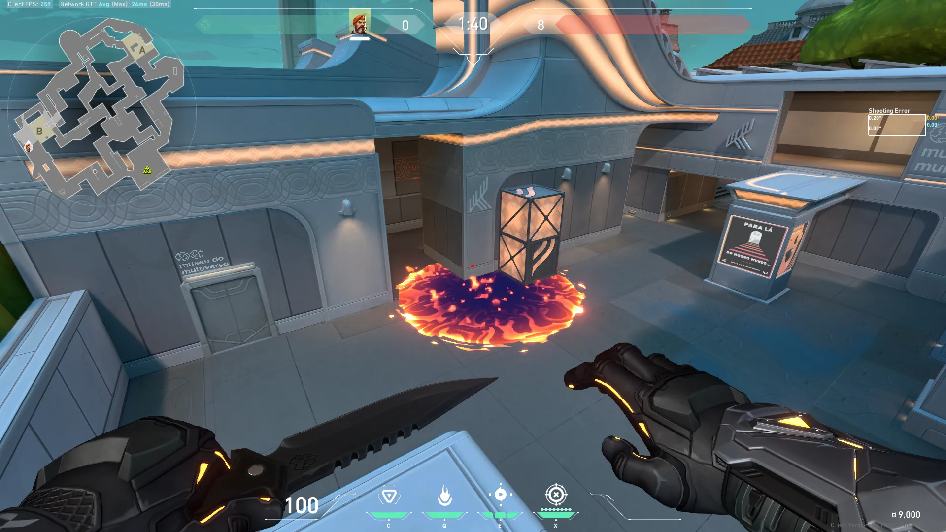 Brimstone Incendiary on Pearl Attack Site B — step 4 of 11: Aim — line up the shot