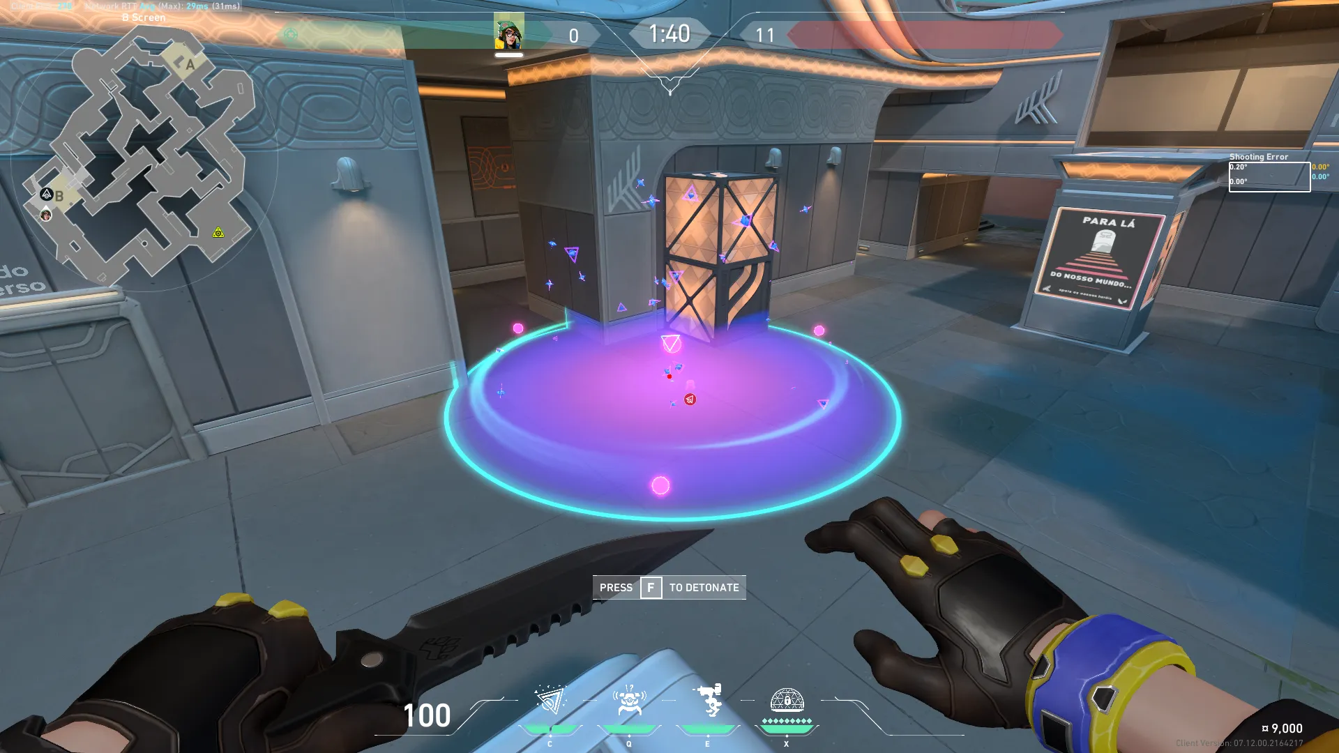 Brimstone Incendiary on Pearl Attack Site B — step 8 of 11: Aim — line up the shot