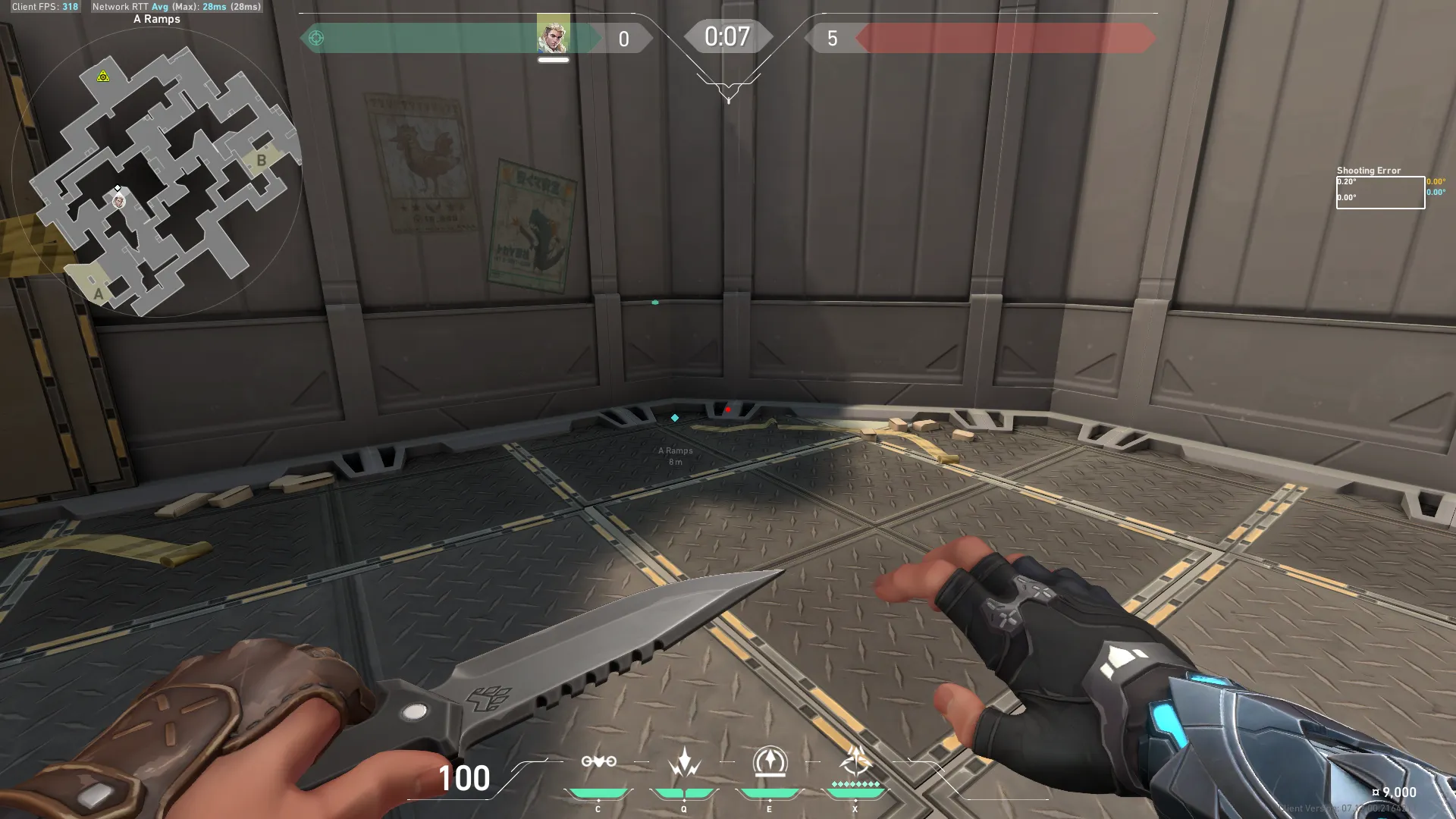 Brimstone Incendiary on Split Attack Site A — step 1 of 4: Position — where to stand