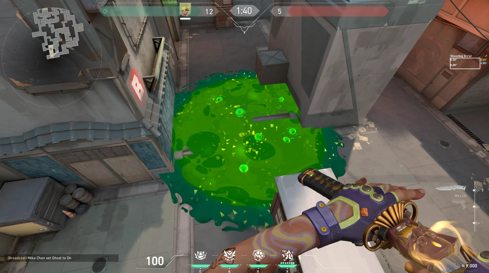 Viper Snake Bite on Split Attack Site B — step 15 of 16: Aim — line up the shot
