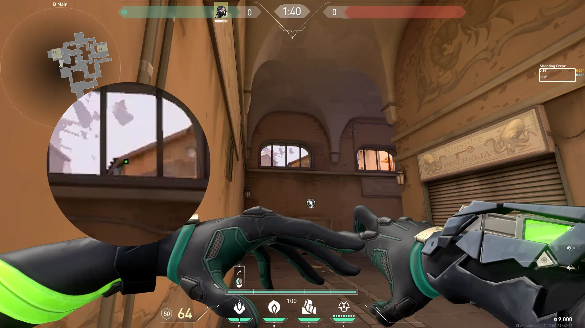 Viper Snake Bite on Ascent Attack Site B — step 2 of 3: Aim — line up the shot