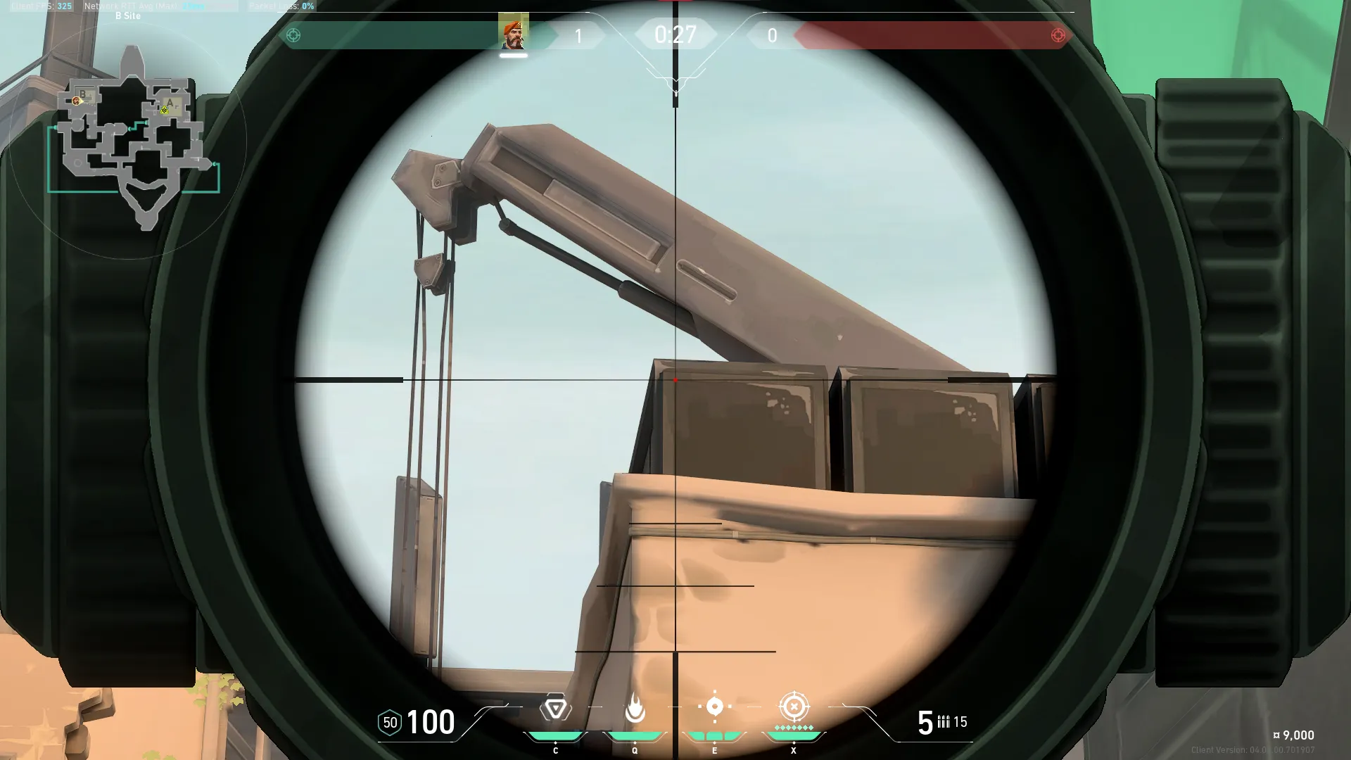 Brimstone Incendiary on Bind Defense Site A — step 2 of 4: Aim — line up the shot