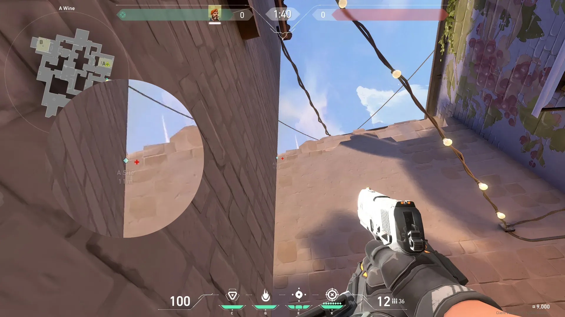 Brimstone Incendiary on Ascent Attack Site A — step 2 of 4: Aim — line up the shot
